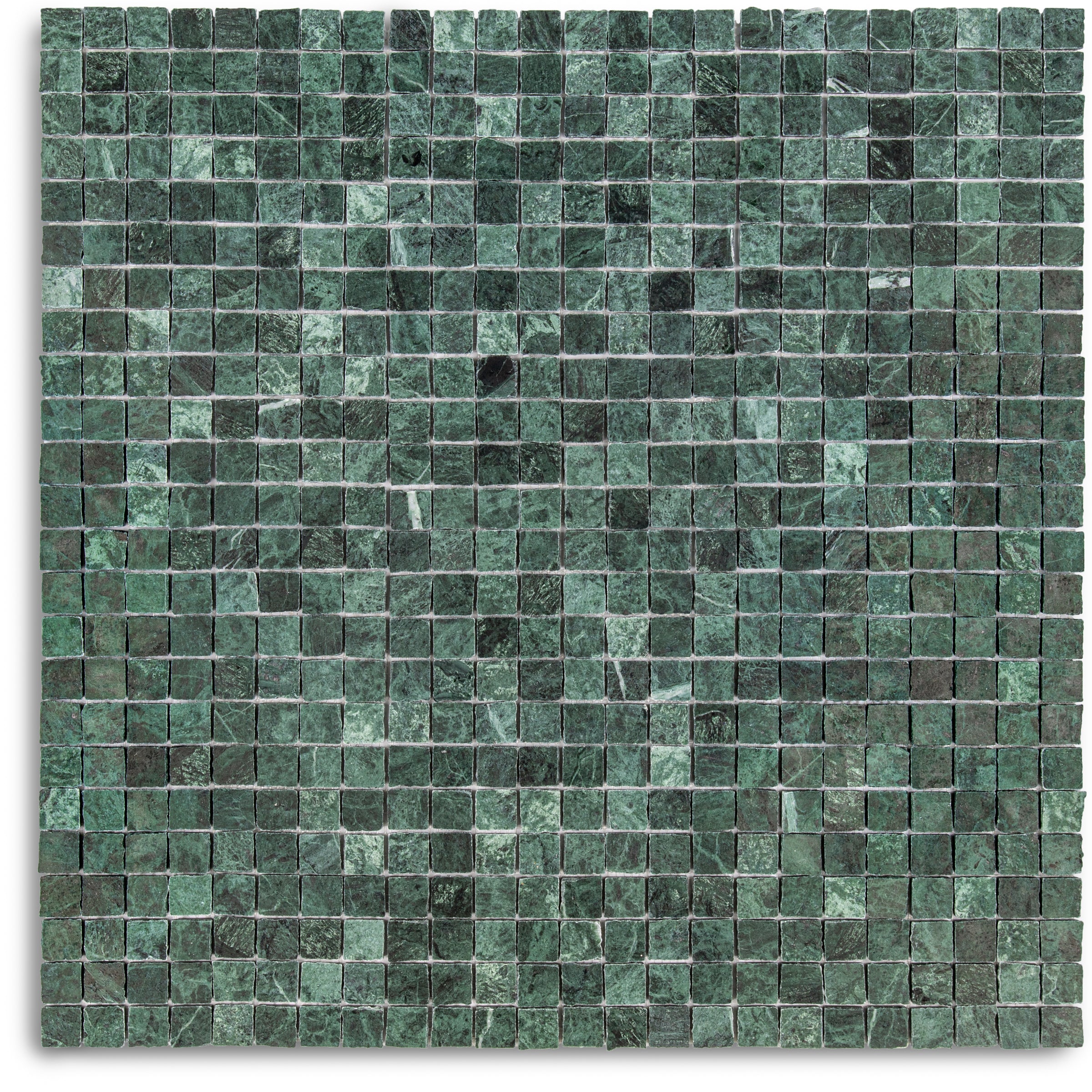 Verde Guatemala 1x1 Chipped Mosaic