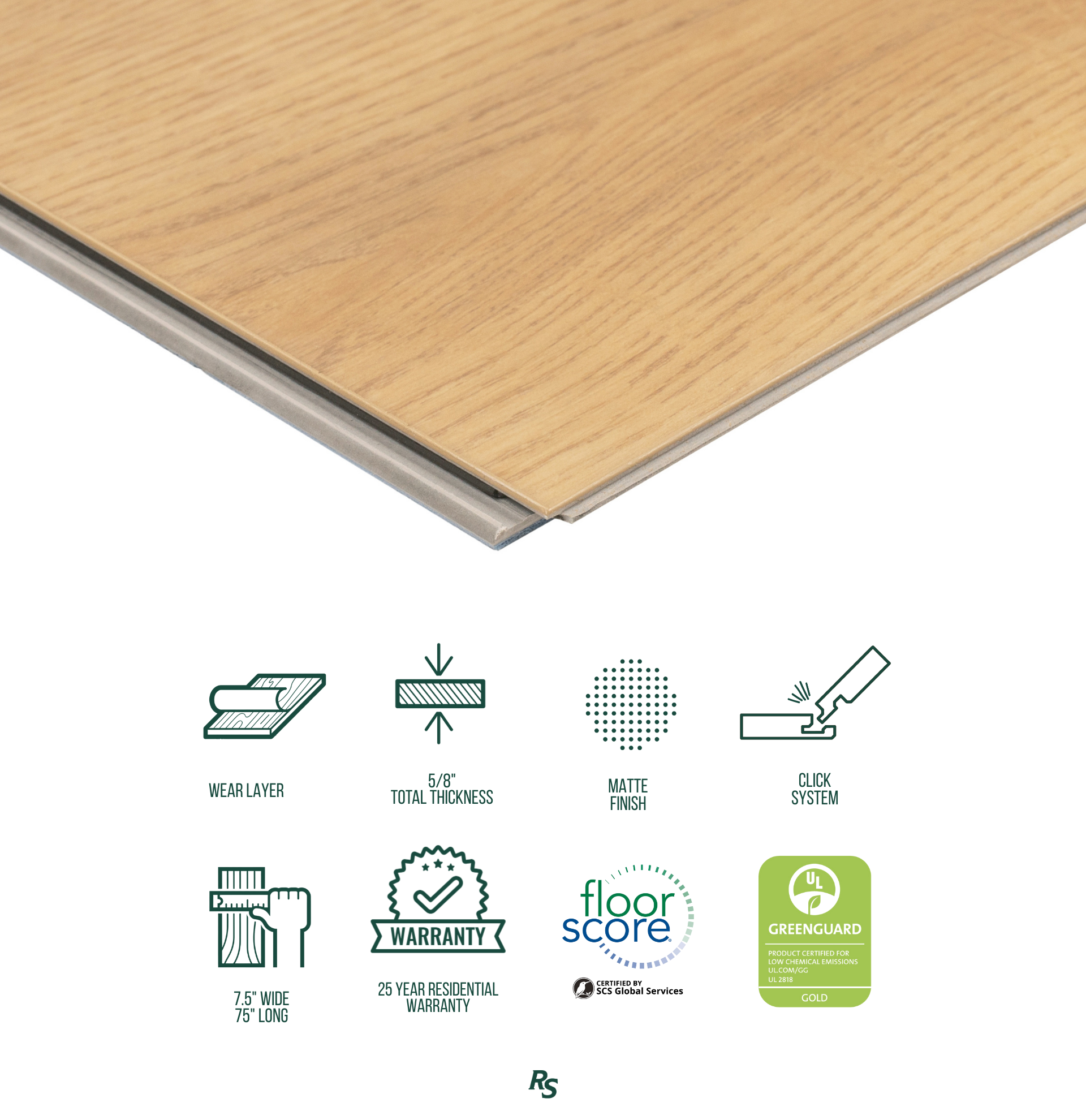No. 11 9x60 Rigid Core Vinyl Flooring in light brown and beige tones with a matte finish from Vinyl Floor New Arrivals at Reno Source
