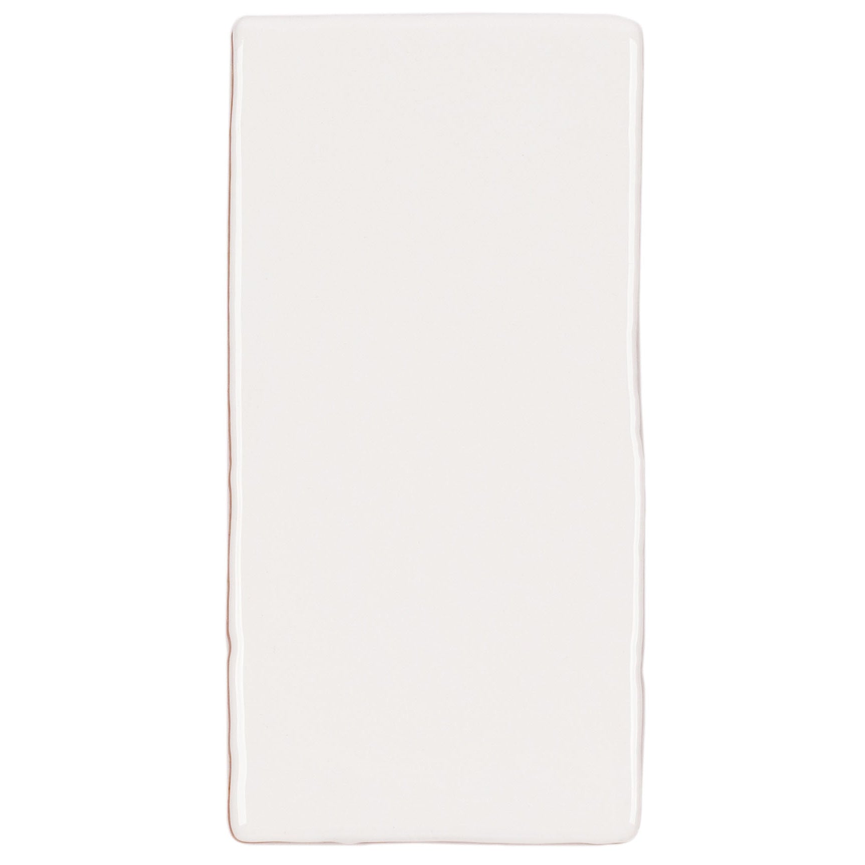 White 3x6 Glossy Ceramic Tile Sample from Ceramic SAMPLES ONLY, globally sourced for your imagination.
