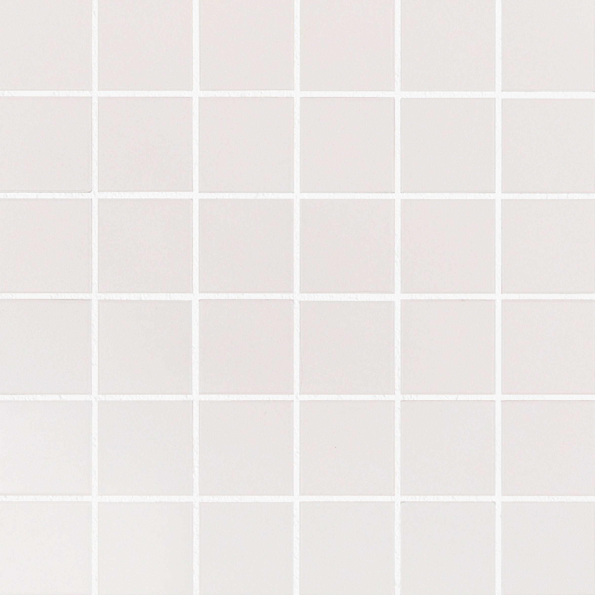 White 2x2 Full Body Porcelain Mosaic Tile in bright white from Porcelain and Forma Porcelain Mosaics collections