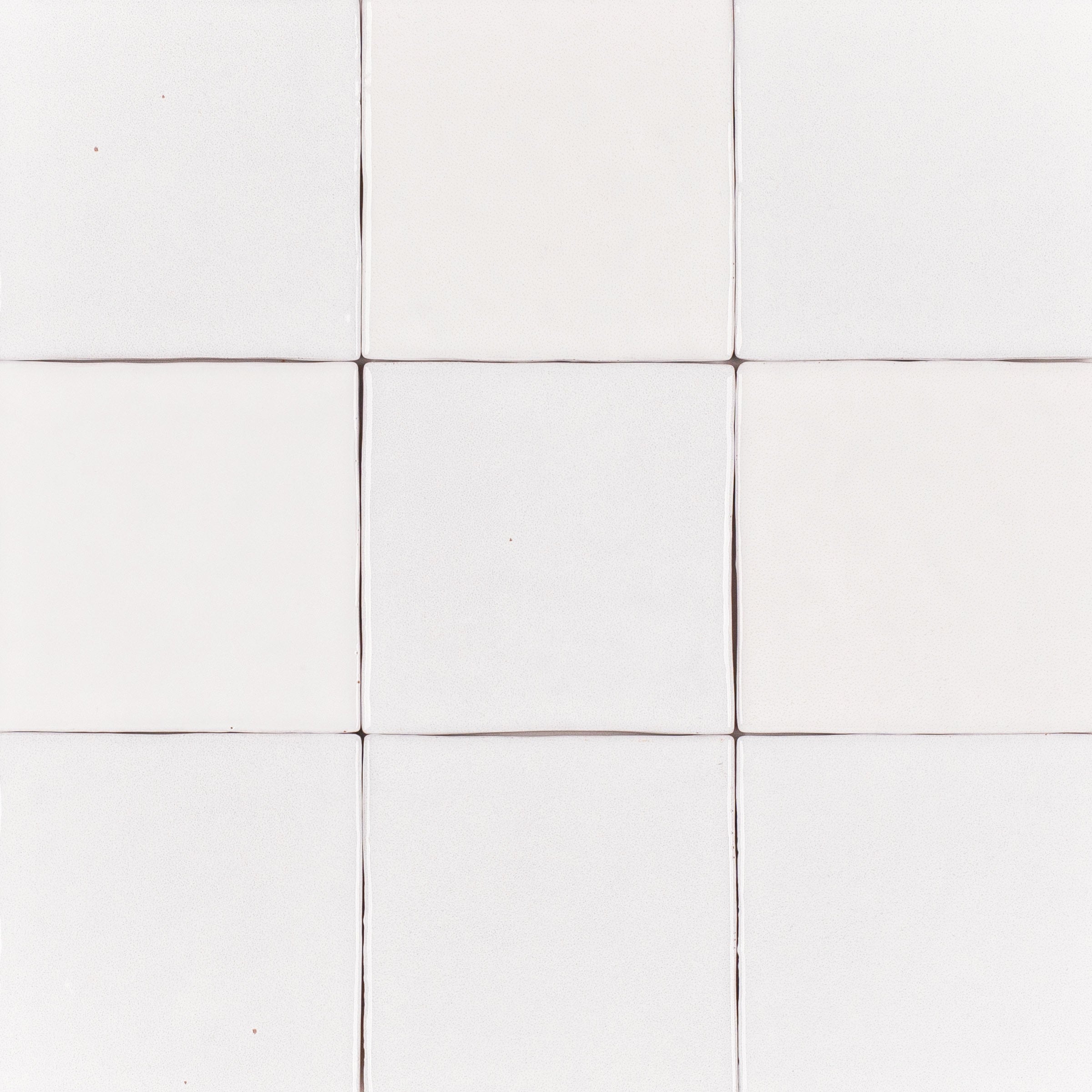 White Glossy Ceramic Tile with subtle handcrafted texture in small format from Small Format Tiles and Zel Glazed Ceramic Tiles collections