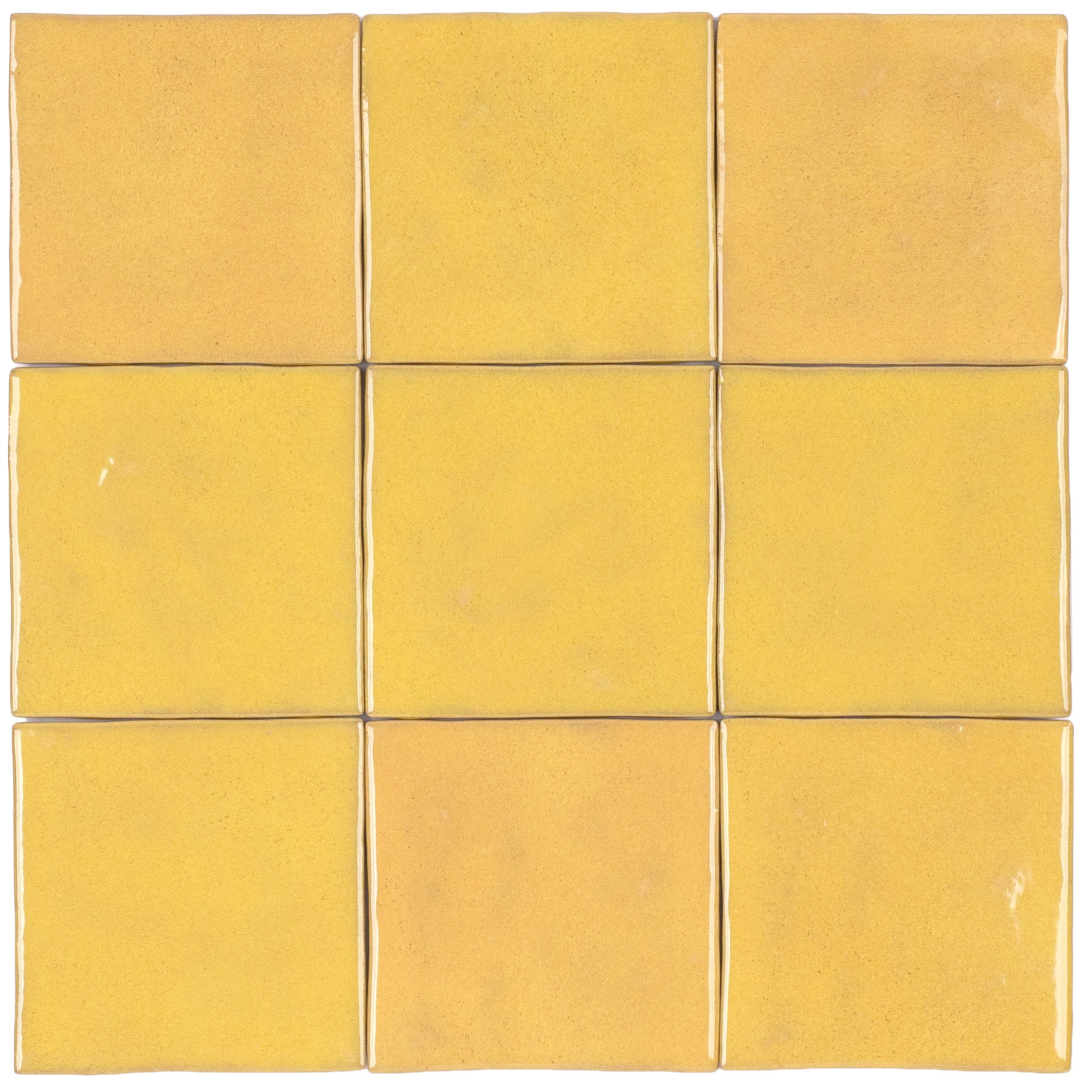 Lemon Glossy Ceramic Tile in yellow ceramic with glossy finish from Small Format Tiles and Zel Glazed Ceramic Tiles collections