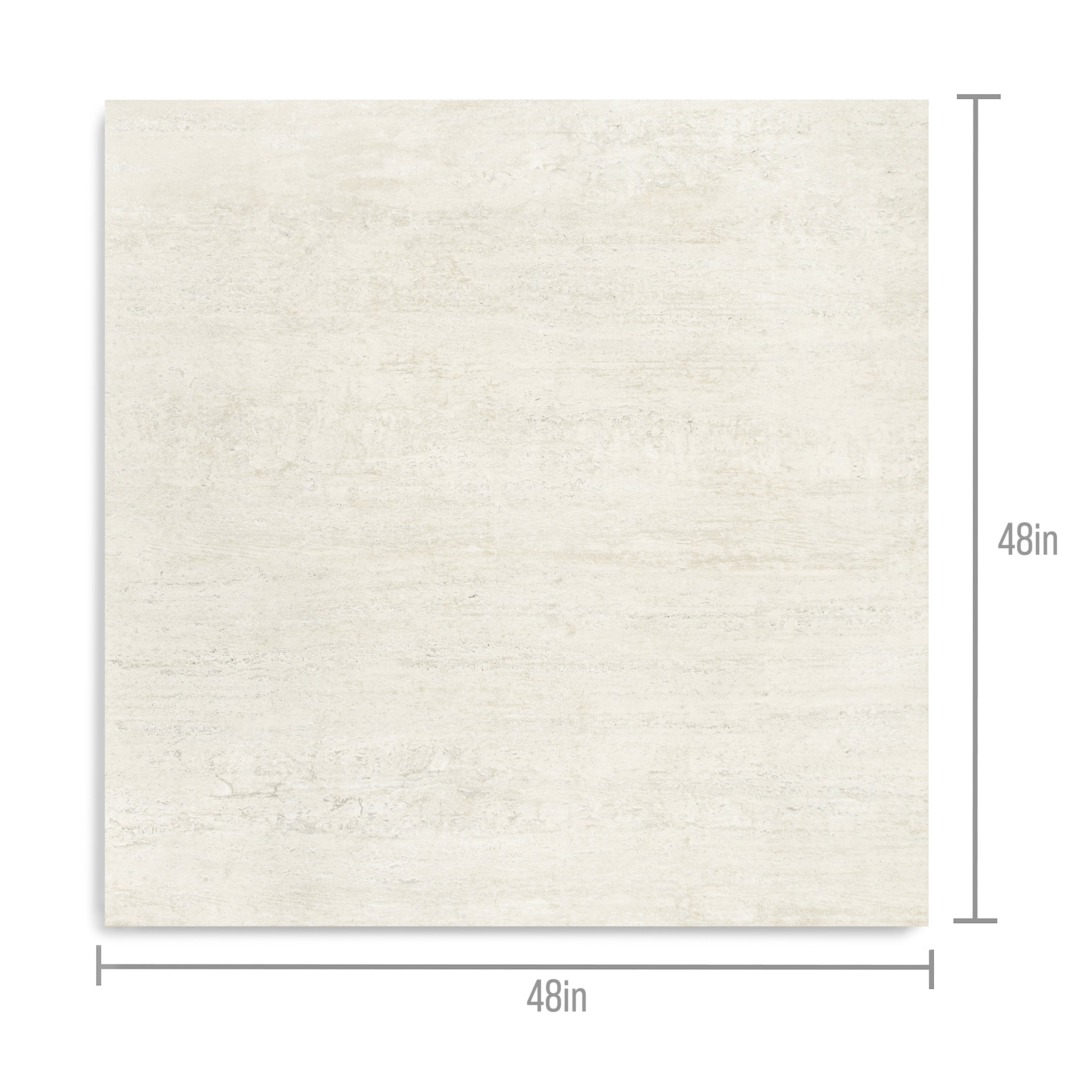 Travertino 3D Matte Porcelain Tile in beige and white with warm layered taupe veining from Stone Editions Porcelain Tile collection