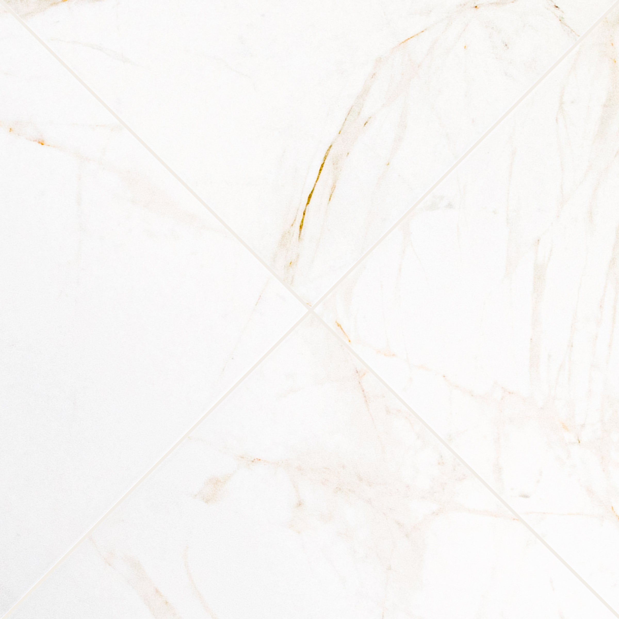 Spider Gold Matte Marble Look Porcelain Tile in white with fine gold and beige veining from Large Format Tiles at Reno Source