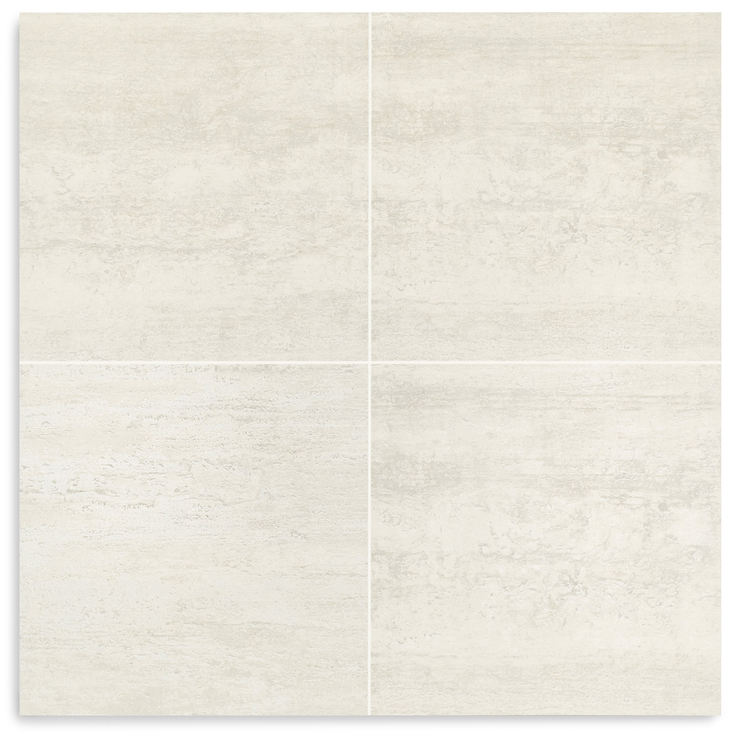 Travertino 3D Matte Porcelain Tile in beige and white with soft layered veining from Stone Editions Porcelain Tile collection