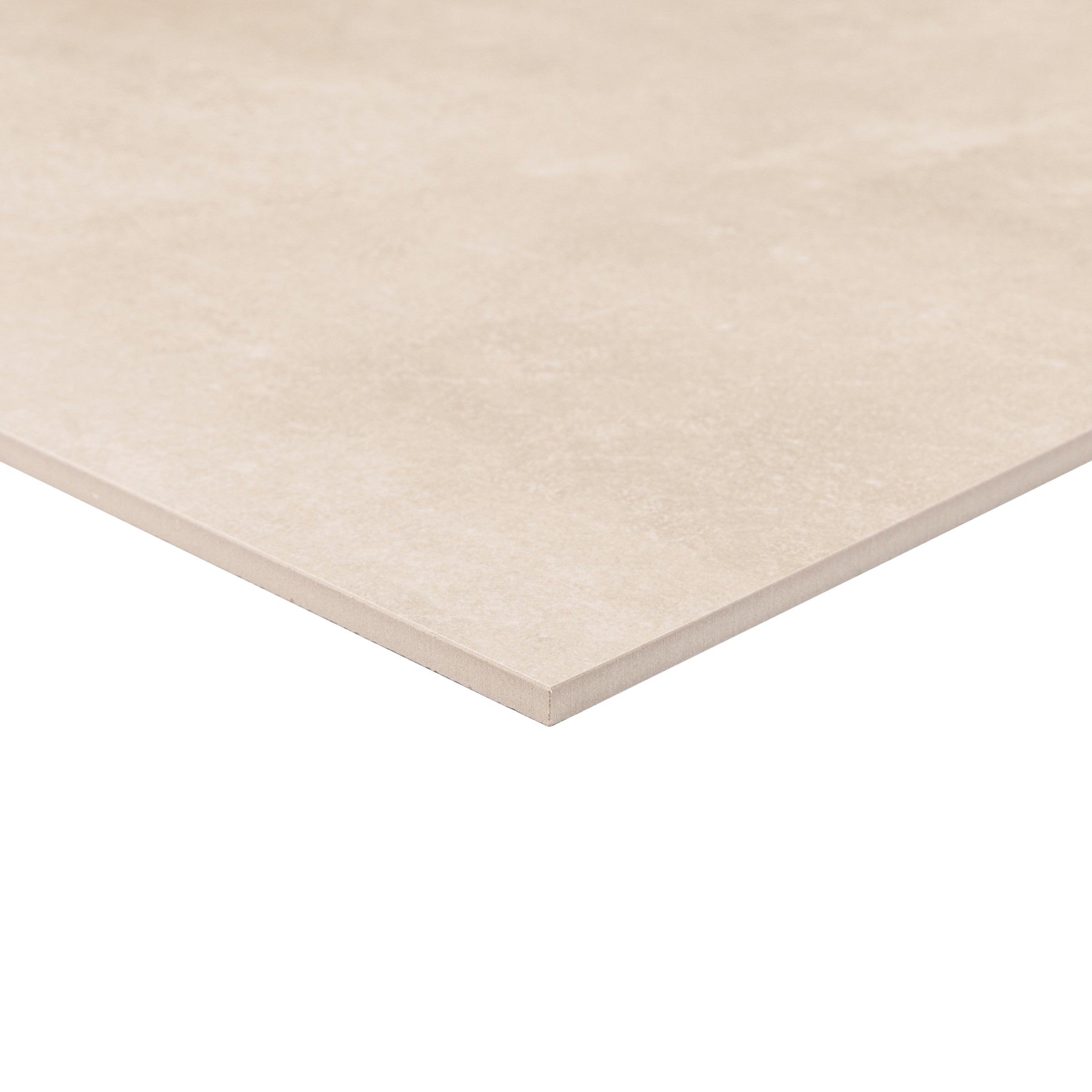Almond Cement Look Porcelain Tile Sample showing matte finish porcelain tile from Porcelain SAMPLES ONLY collection