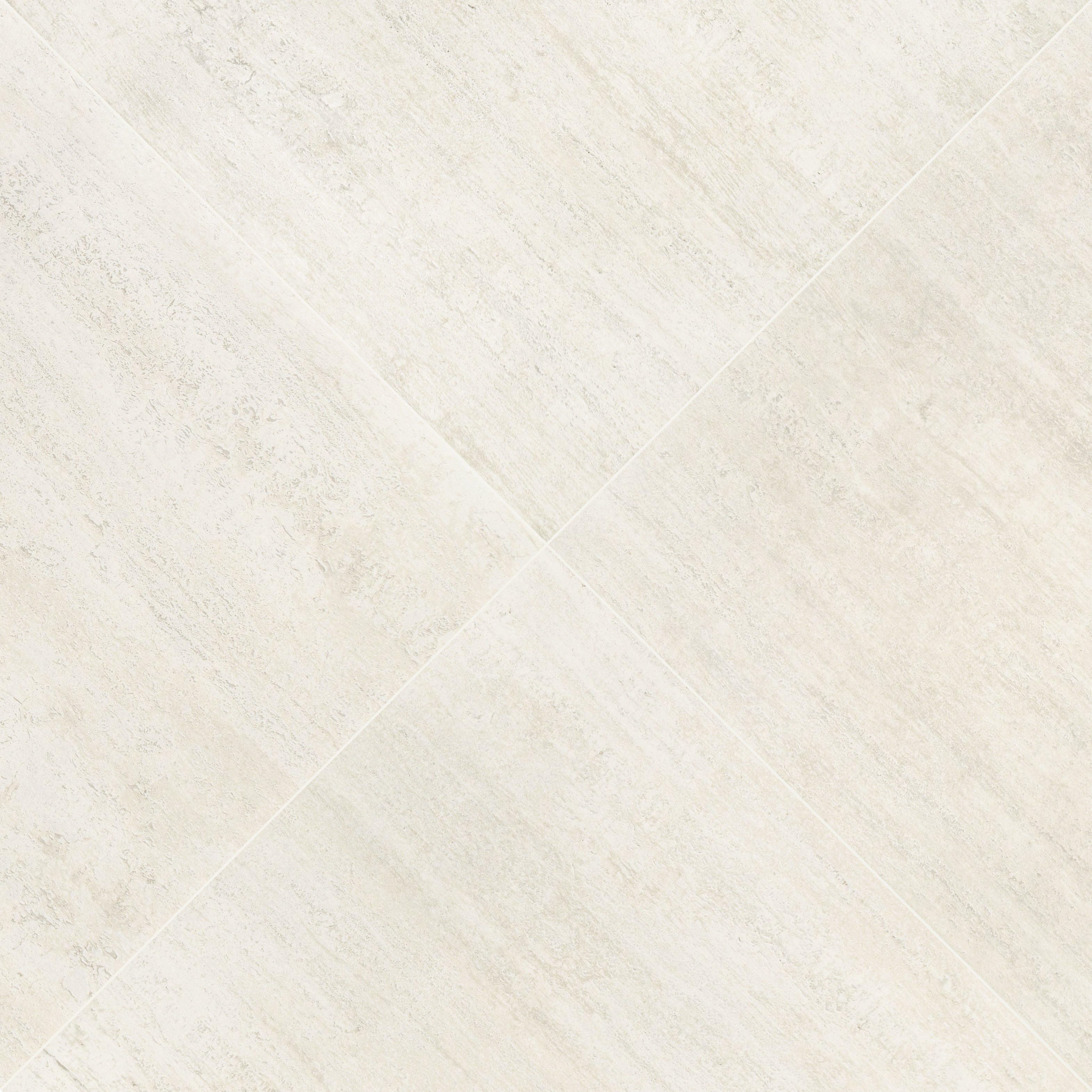 Travertino 3D Matte Porcelain Tile showcasing creamy beige and white layered veining from Stone Editions Porcelain Tile collection