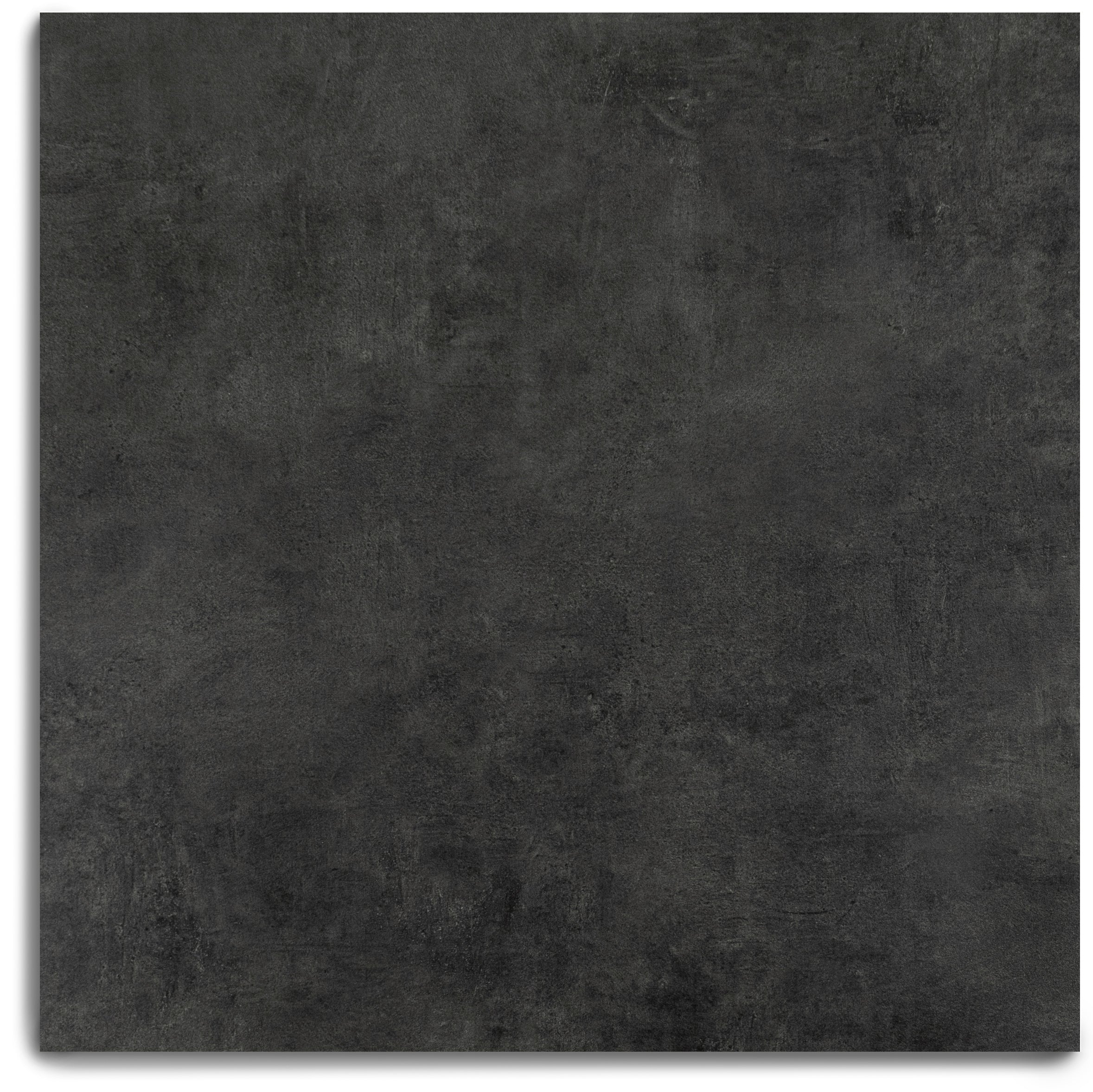 Calce Cement Look Porcelain Tile in dark gray with a textured concrete finish