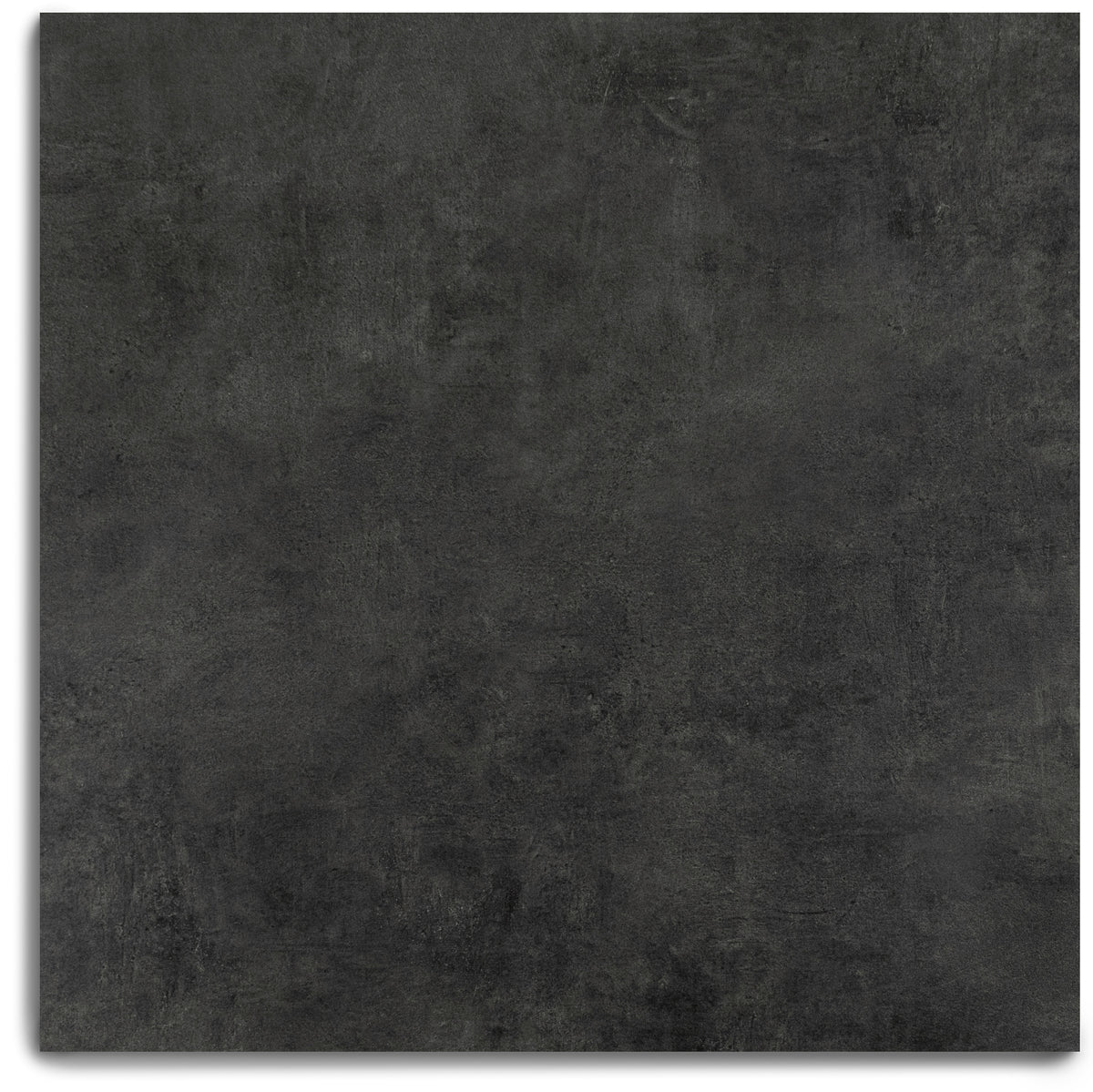 Calce Cement Look Porcelain Tile in dark gray with a textured concrete finish