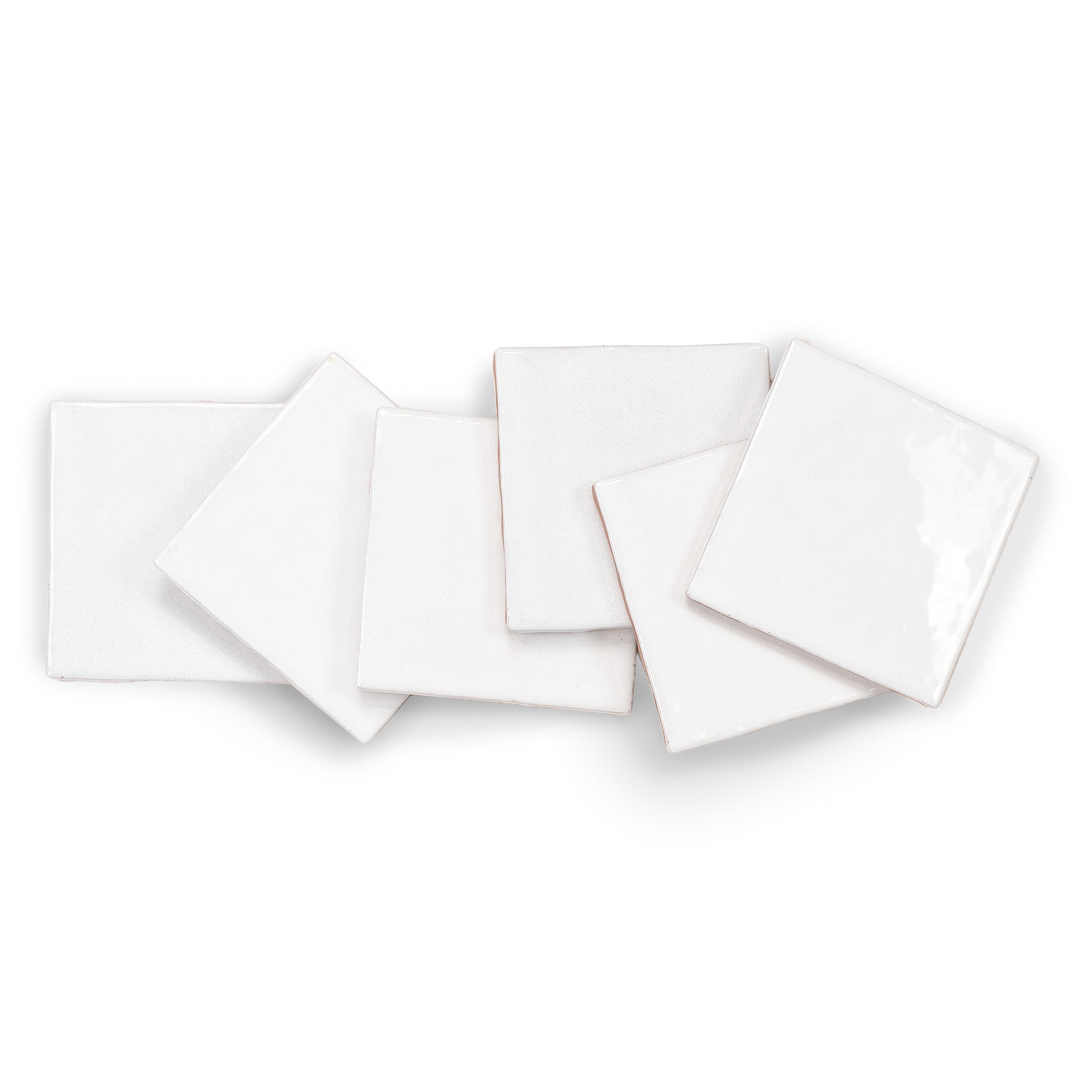 White Glossy Ceramic Tile in small format with glossy finish from Small Format Tiles, Zel Glazed Ceramic Tiles, New Arrivals collections