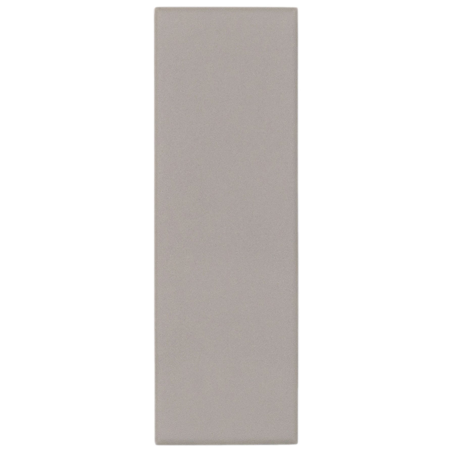 Ash 2x6 Matte Porcelain Tile Sample in soft neutral tone from Porcelain collection, ideal for design projects and samples.