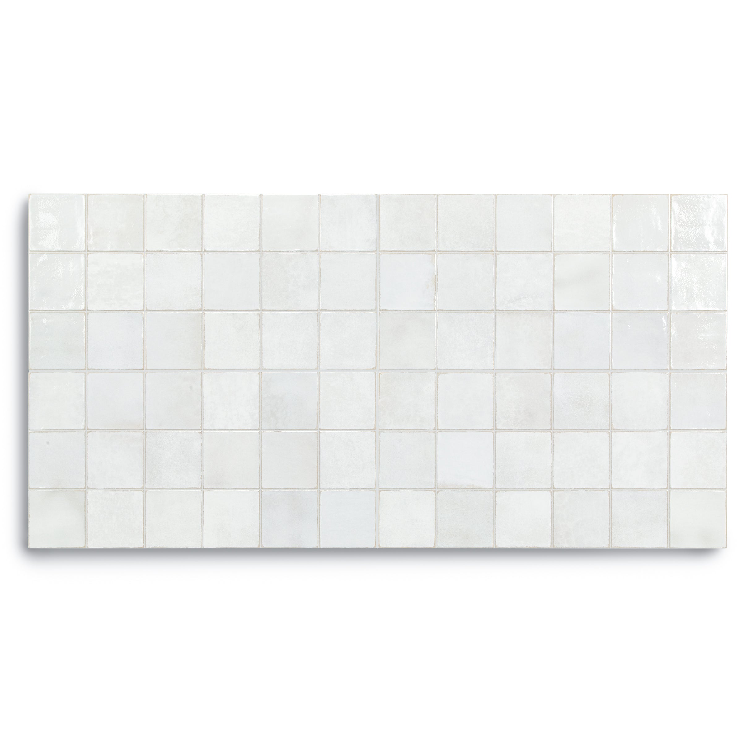 Amaris Glossy Porcelain Tile in white large format porcelain, perfect for flooring and wall designs.