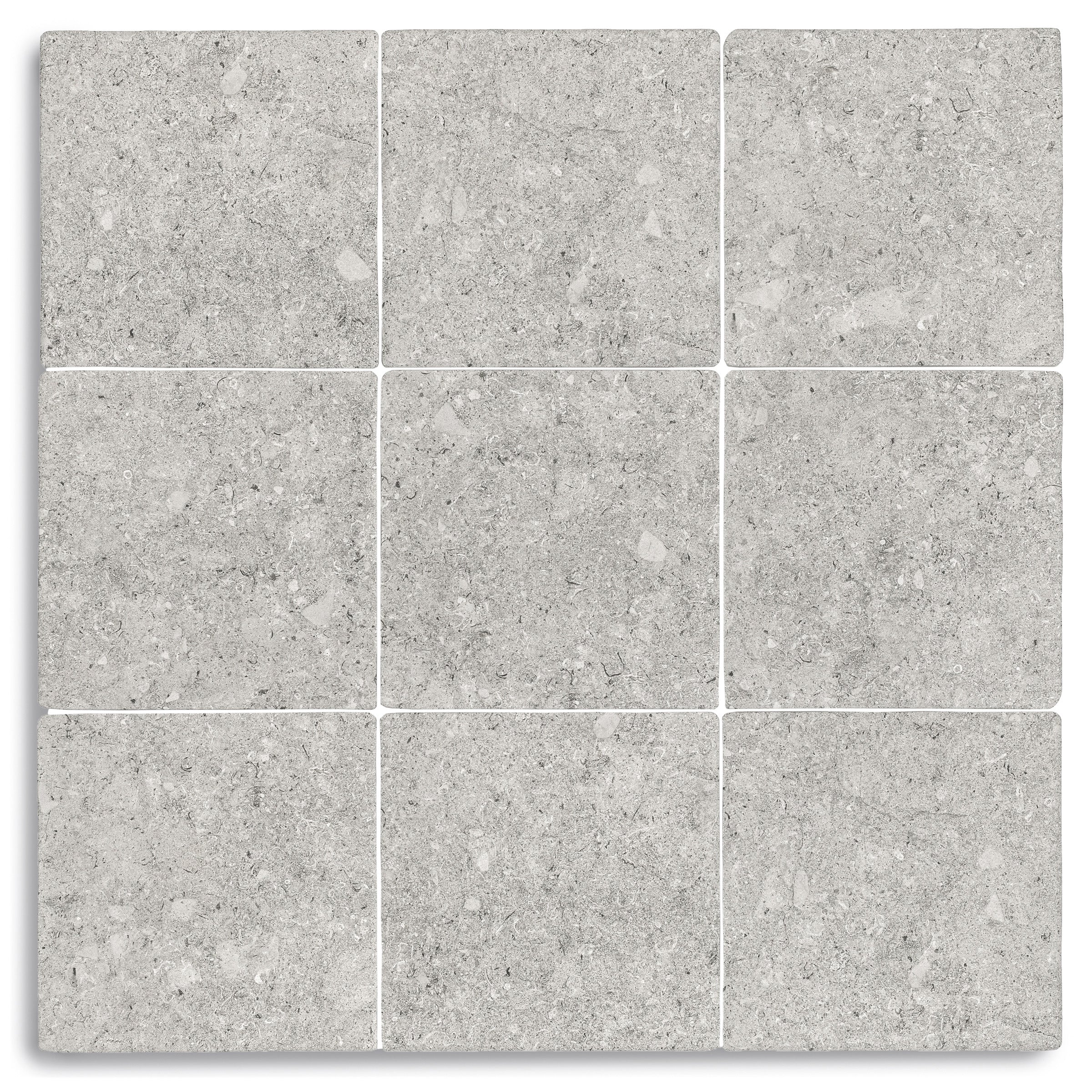 Antica Matte Porcelain Tile in gray and beige porcelain with subtle stone pattern from Small Format Tiles collection