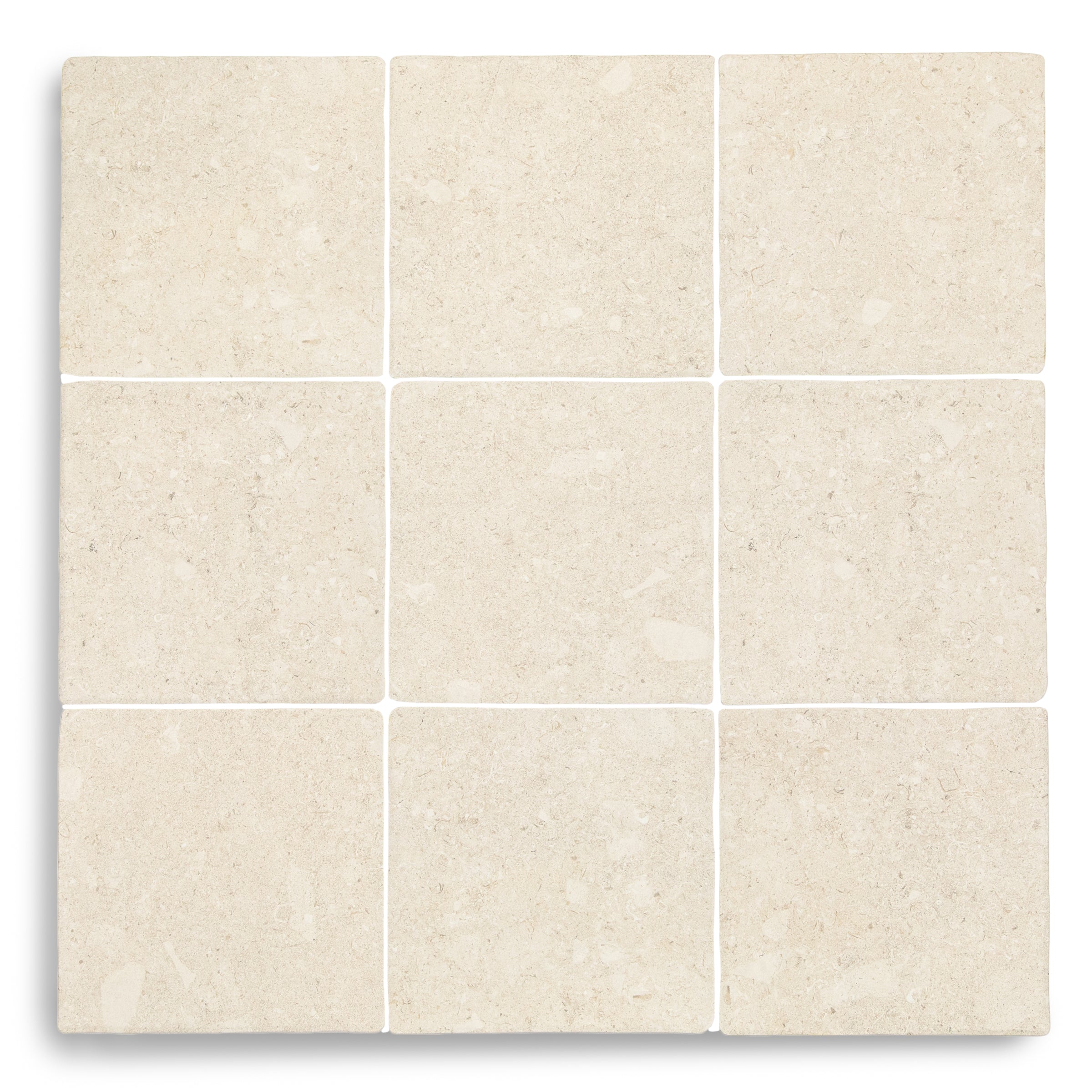 Antica Matte Porcelain Tile in beige and gray porcelain with subtle stone texture from Small Format Tiles collection