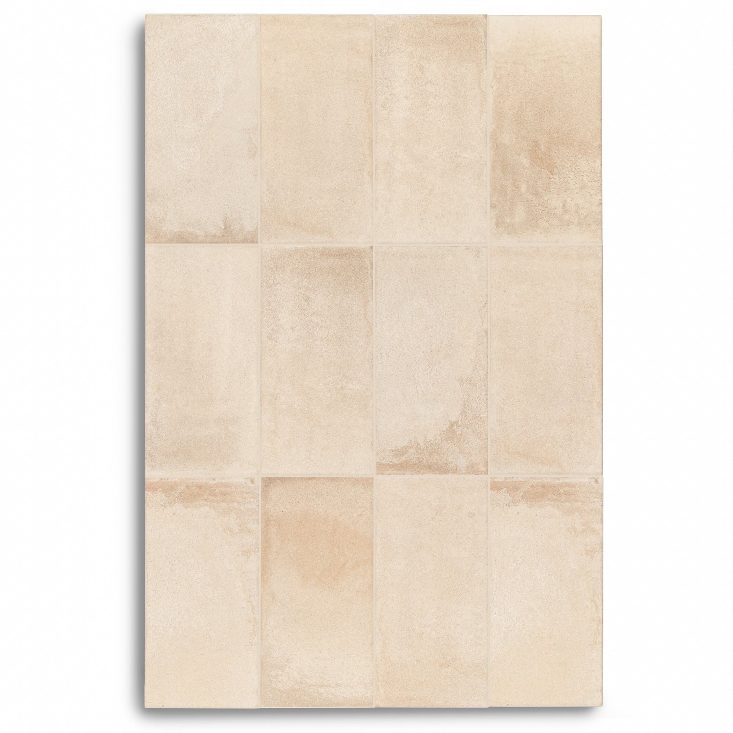 Barro Matte Porcelain Tile in beige and light brown hues featuring small format tiles from Barro Porcelain Tile New Arrivals and Porcelain collections
