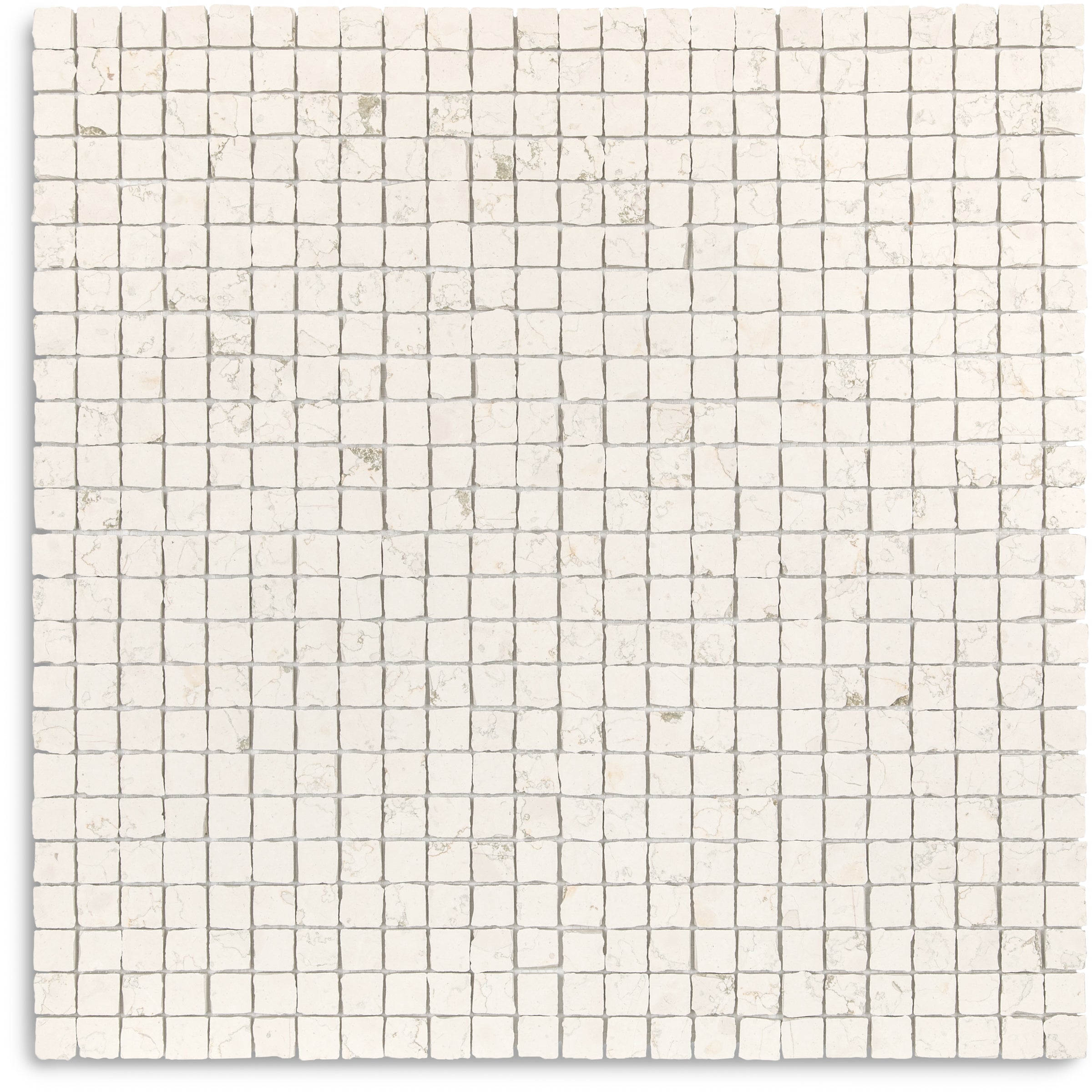 Bianco Perlino 1x1 Chipped Mosaic