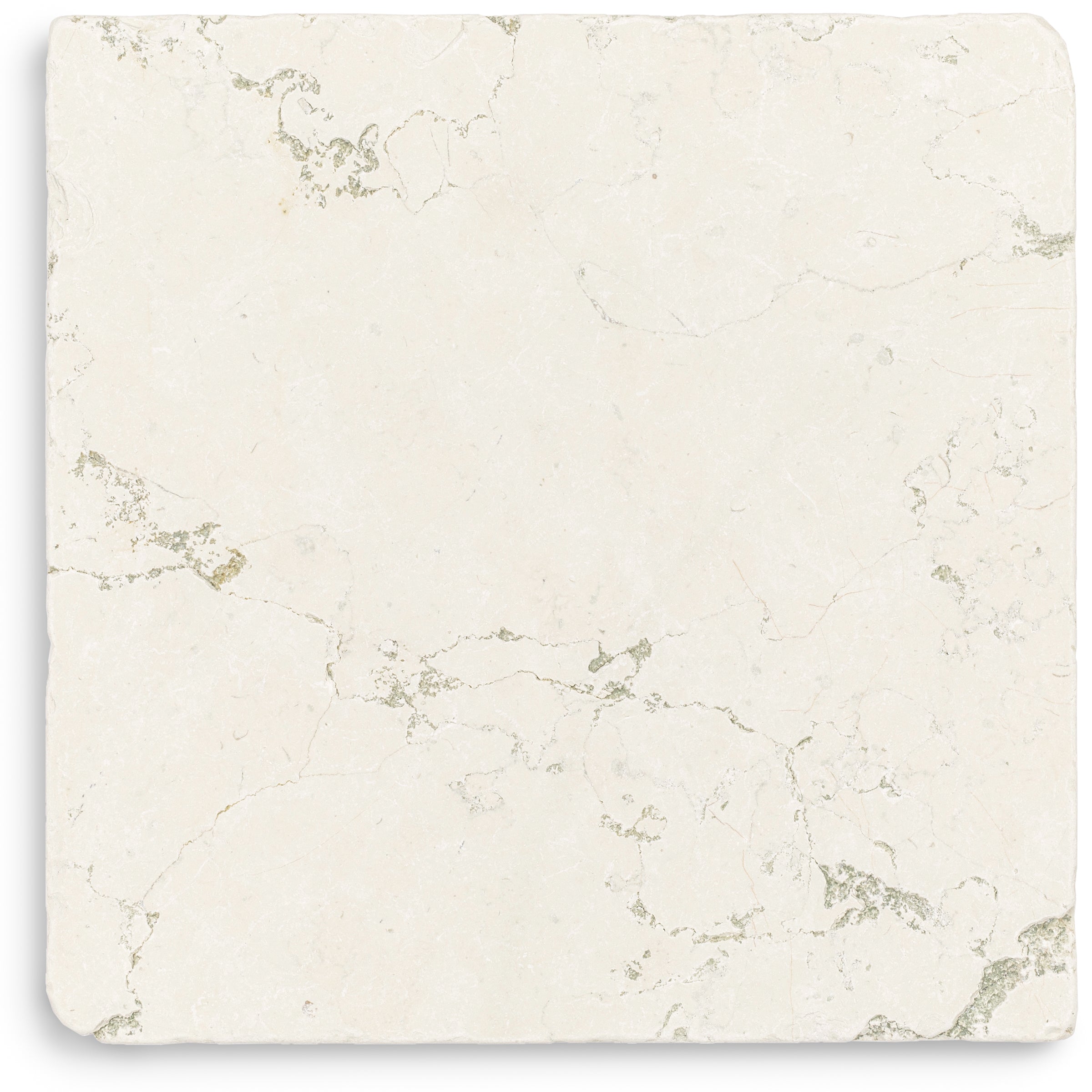 Cream-colored ceramic tile with delicate light veining and a smooth matte surface for versatile flooring designs
