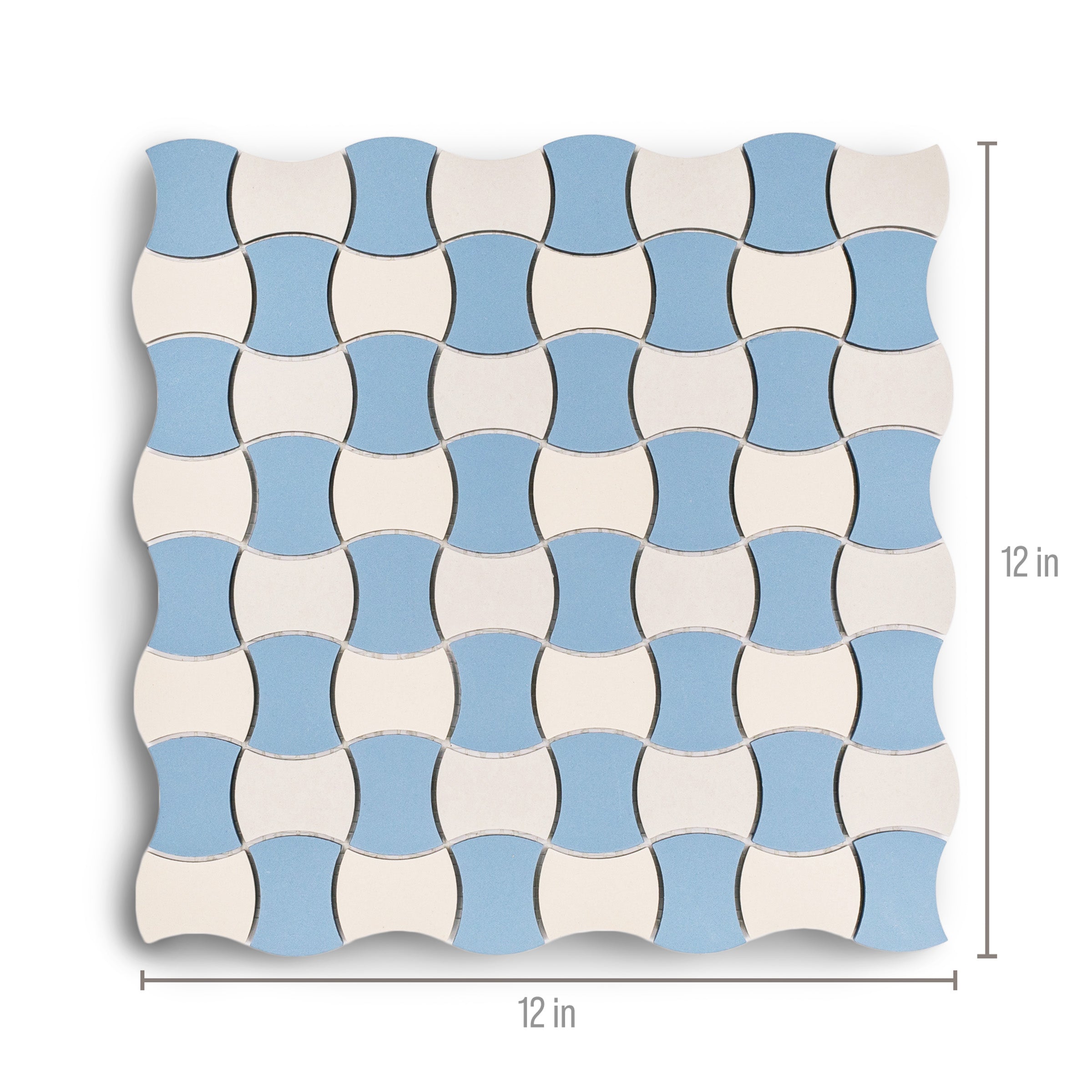 Sky Cream Fog Forma Butterfly Porcelain Mosaic