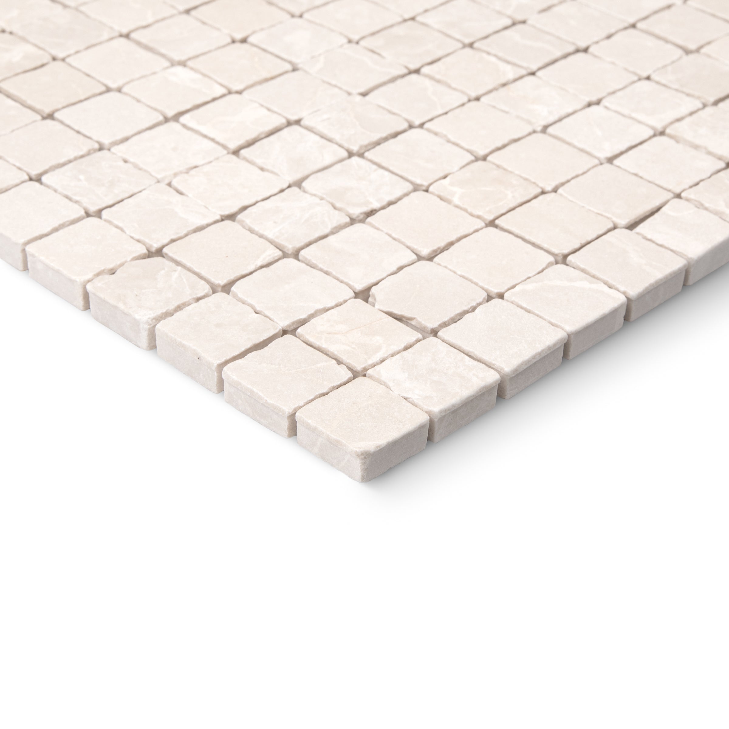 Botticino 1x1 Chipped Mosaic Sample