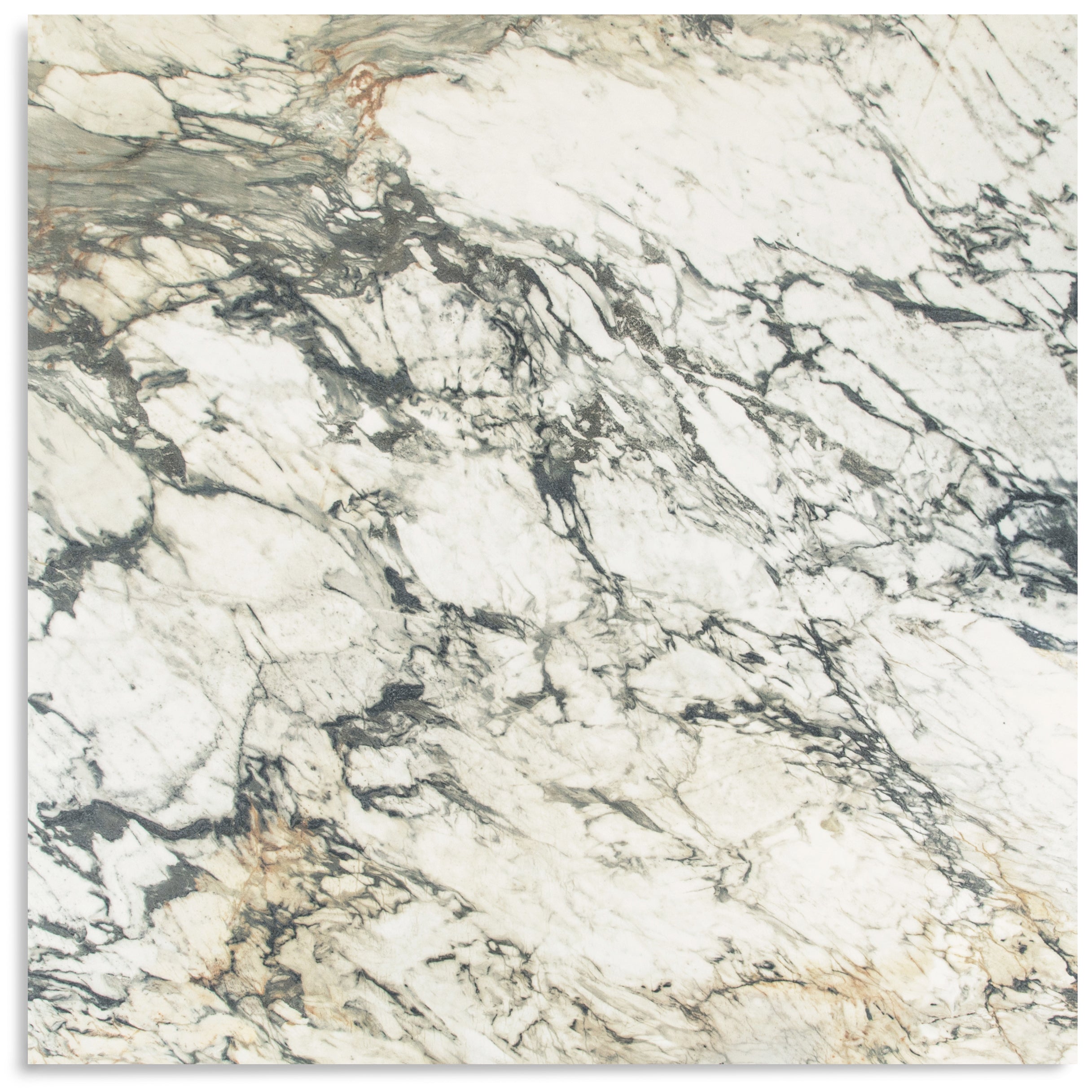 Breccia Capraia 3D Mable Look Porcelain Tile featuring bold gray, beige, white, and black veining from Large Format Tiles collection