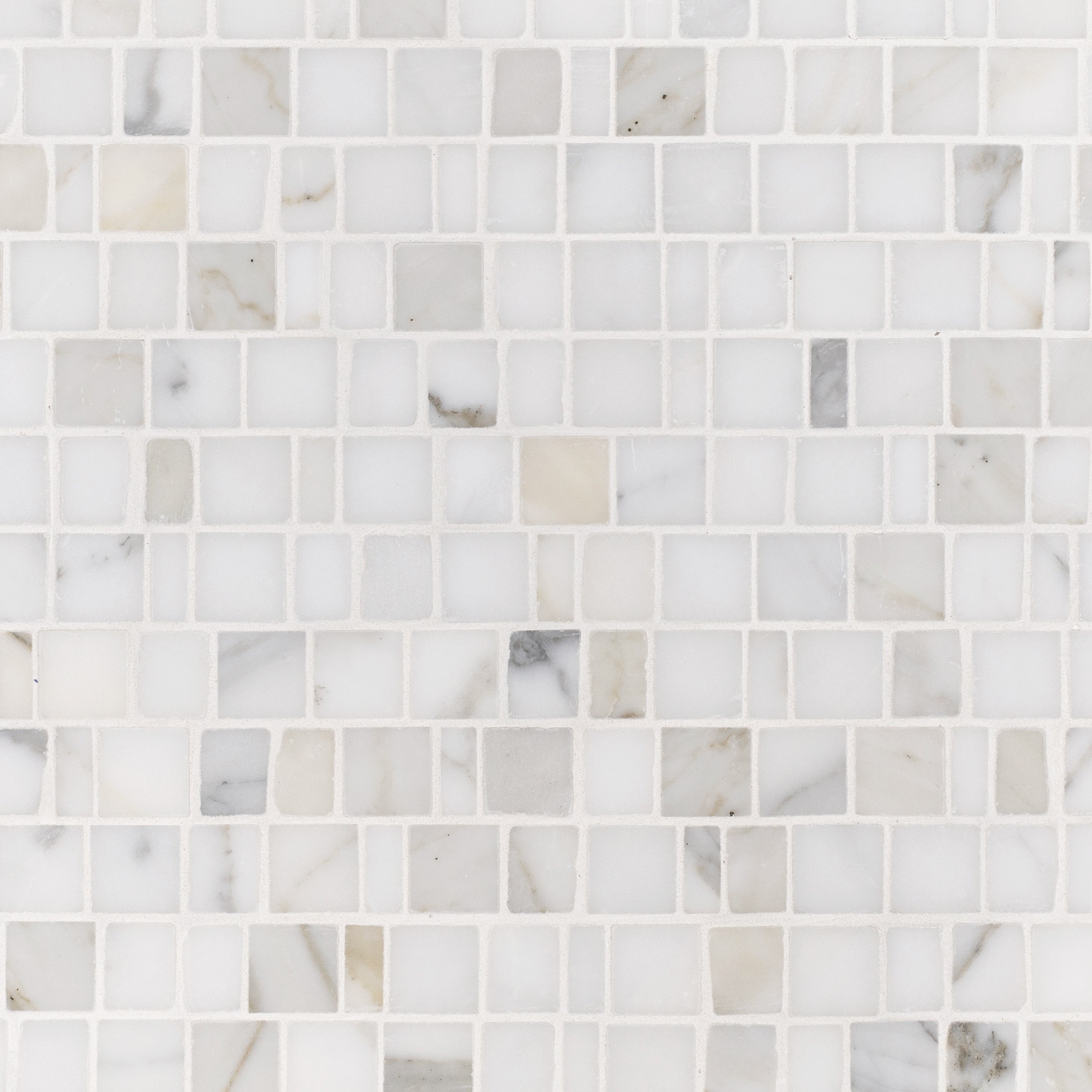Calacatta Running Bond Marble Mosaic