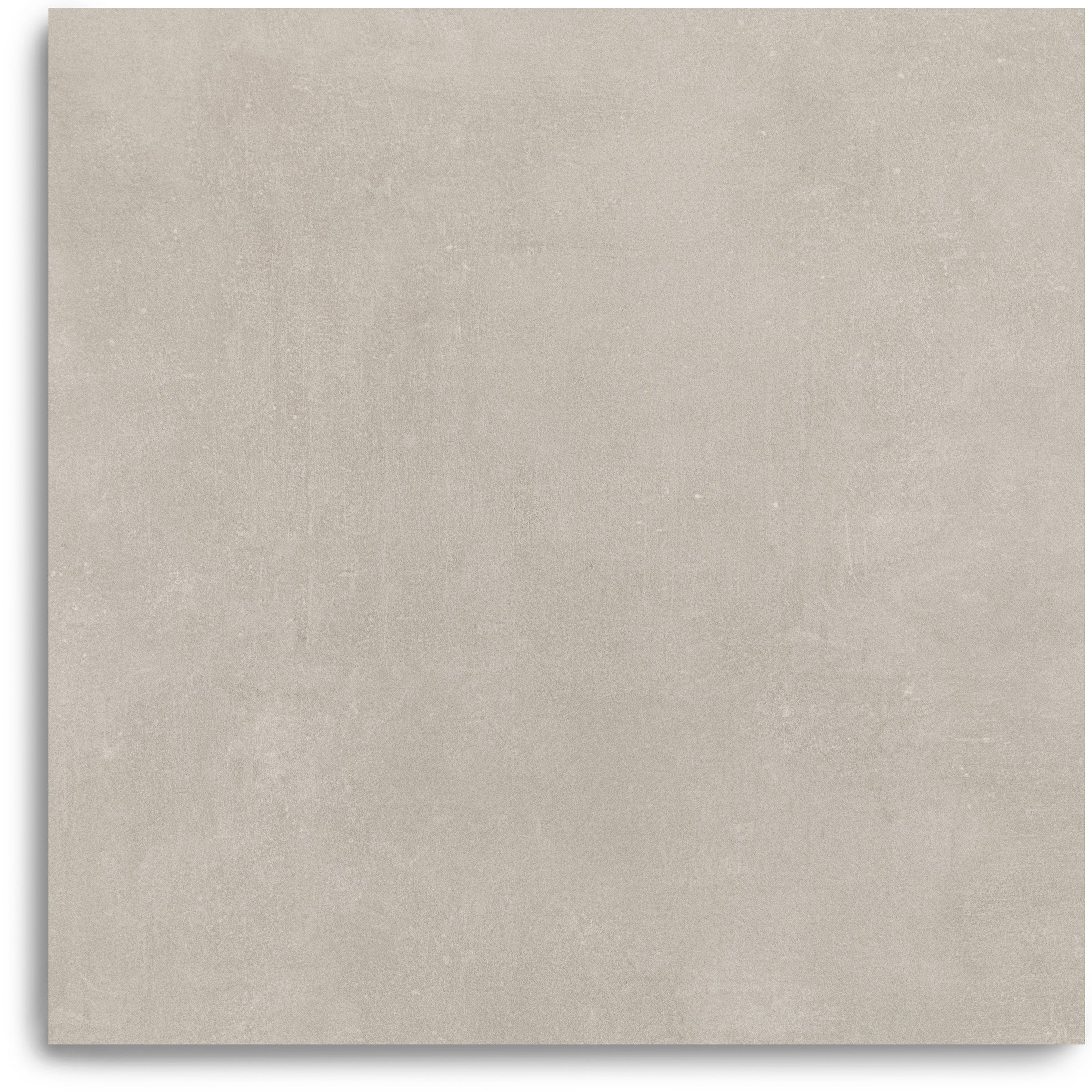 Light gray concrete look tile with a subtle mottled texture
