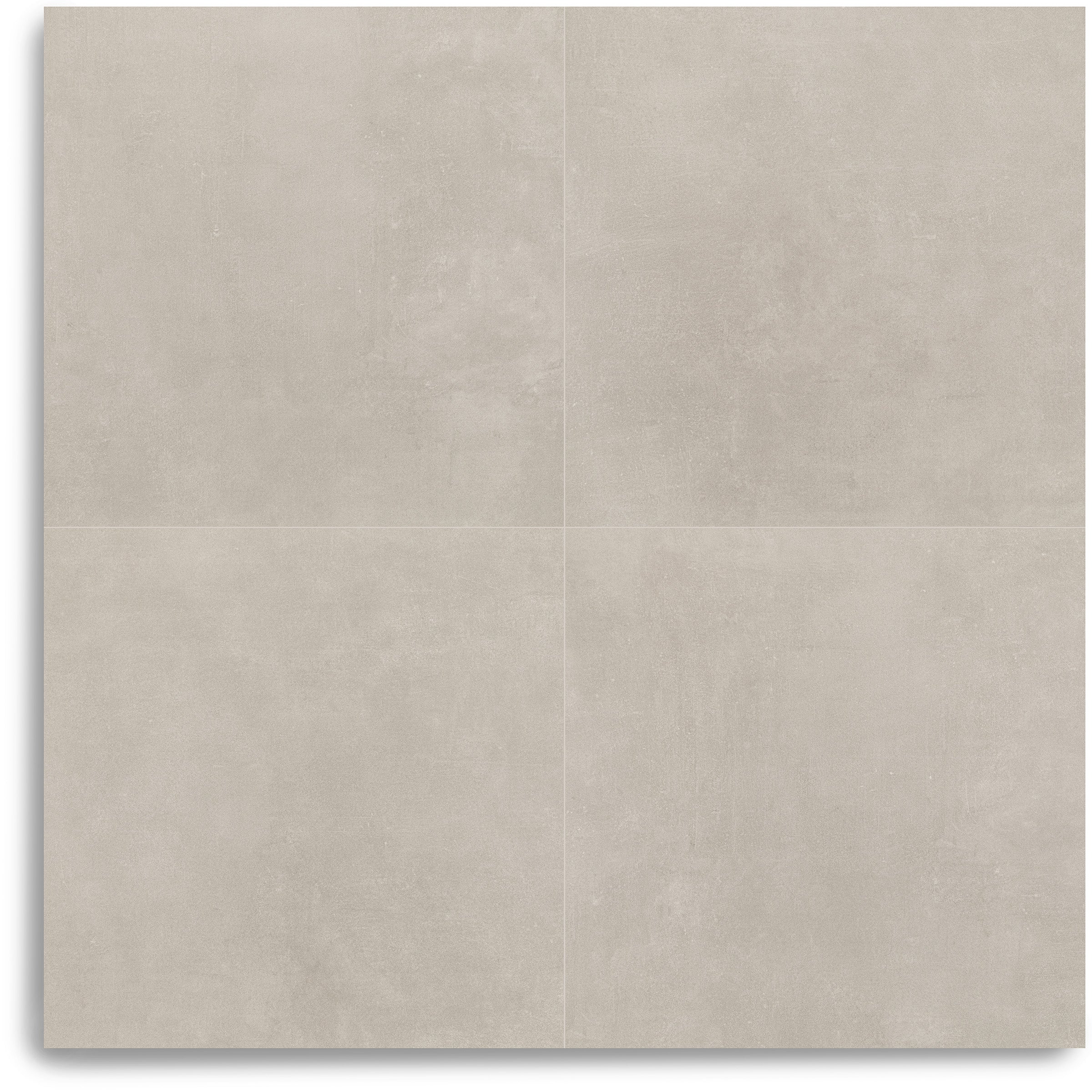 Calce Cement Look Porcelain Tile in soft gray with subtle concrete texture