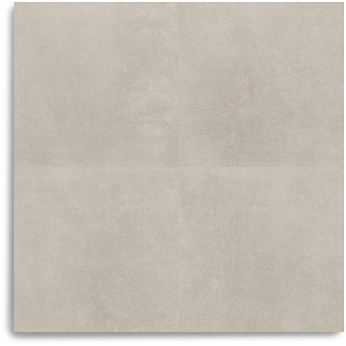 Calce Cement Look Porcelain Tile in soft gray with subtle concrete texture