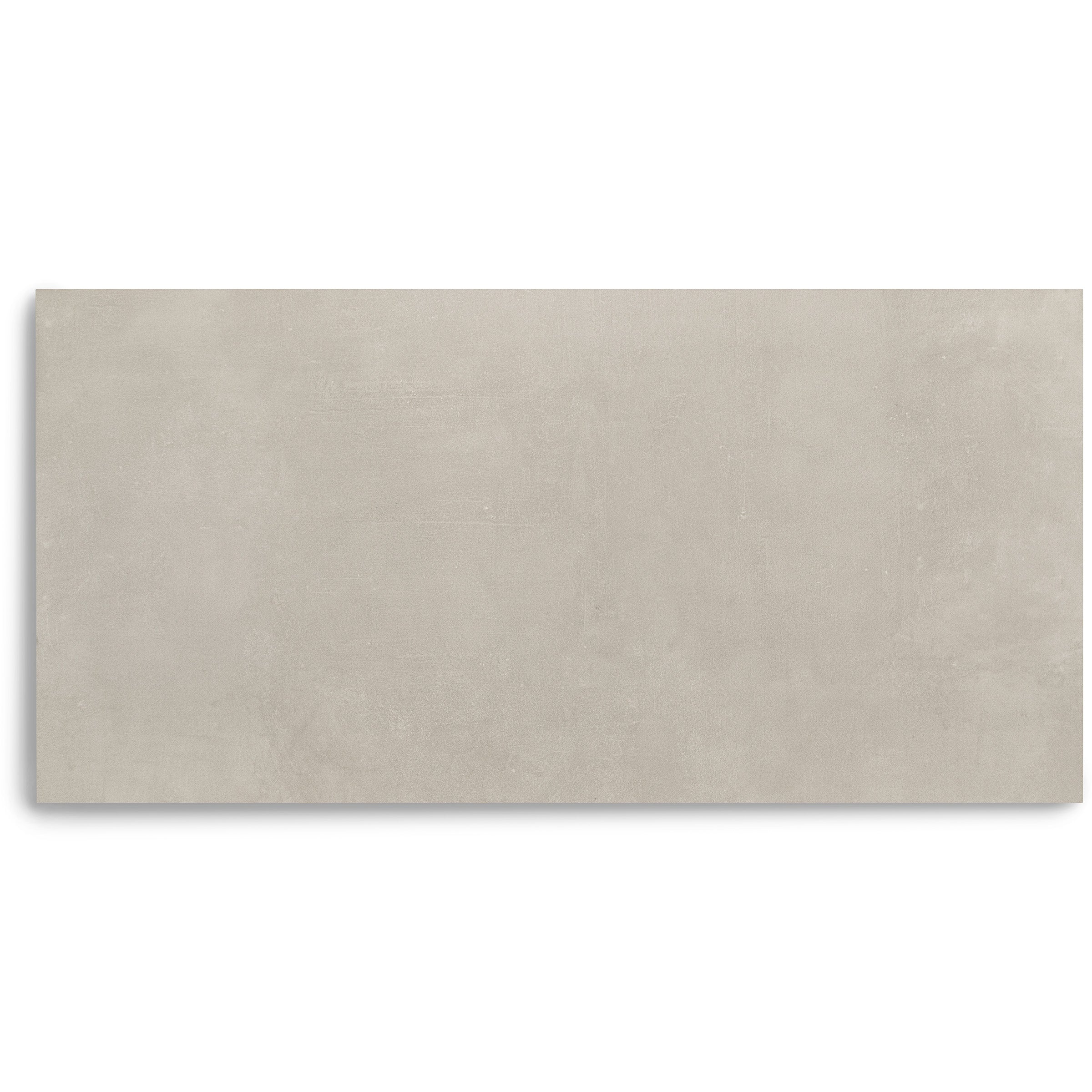 Large rectangular light gray tile with a subtle concrete-like texture