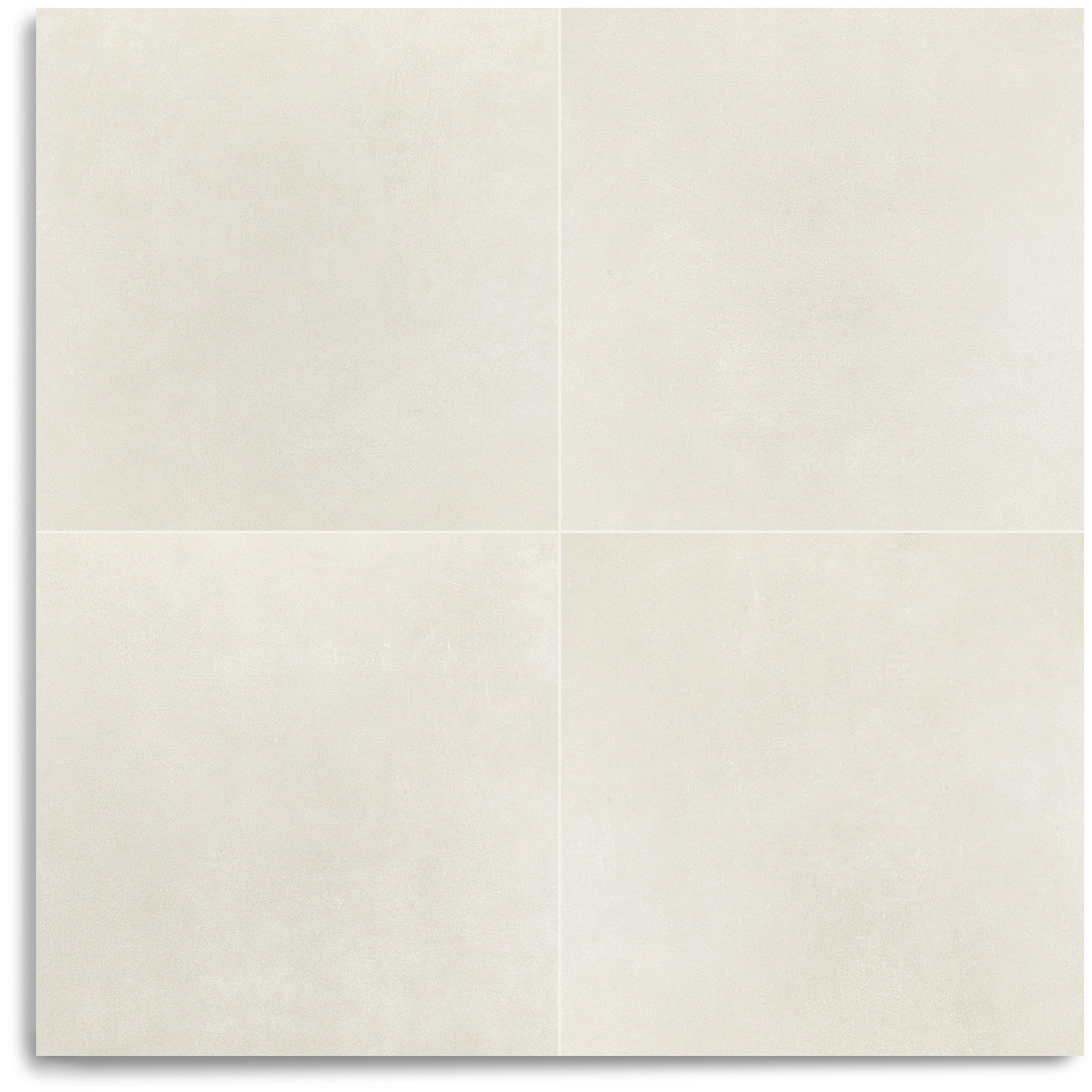 Calce Cement Look Porcelain Tile in warm cream cement finish