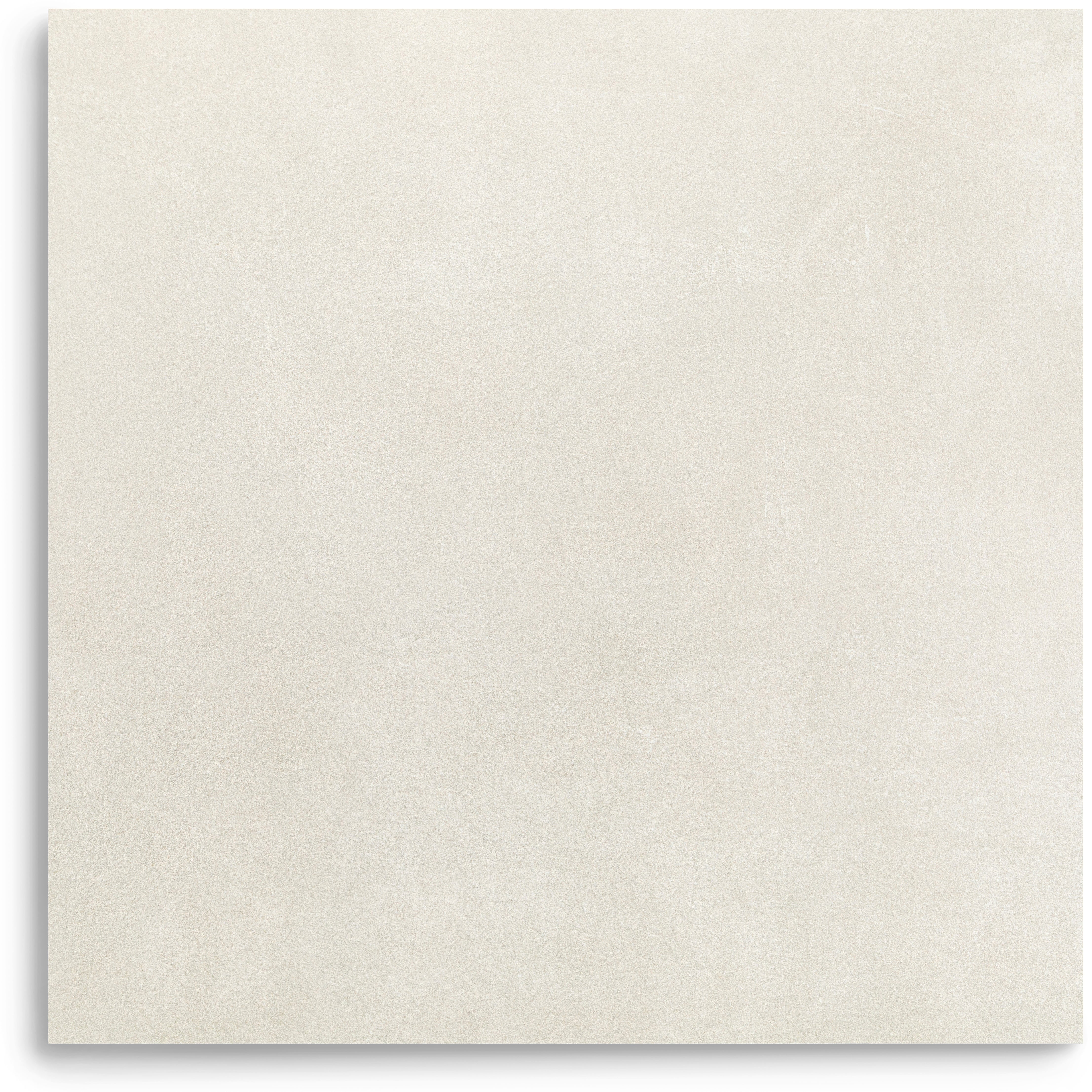 Pale ivory square tile with a subtle textured surface