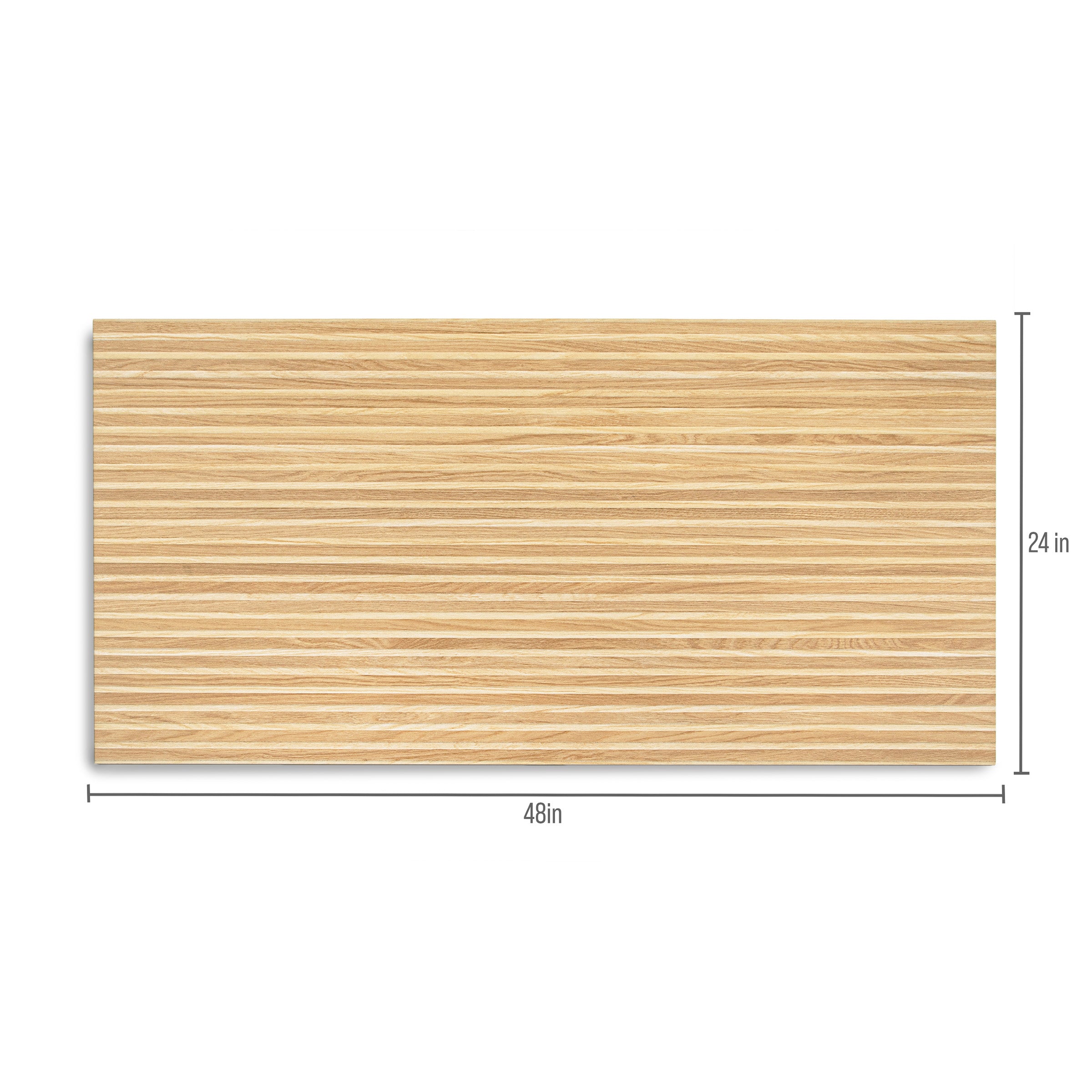 Large rectangular plank with light natural wood grain texture in warm honey tone for flooring or wall use
