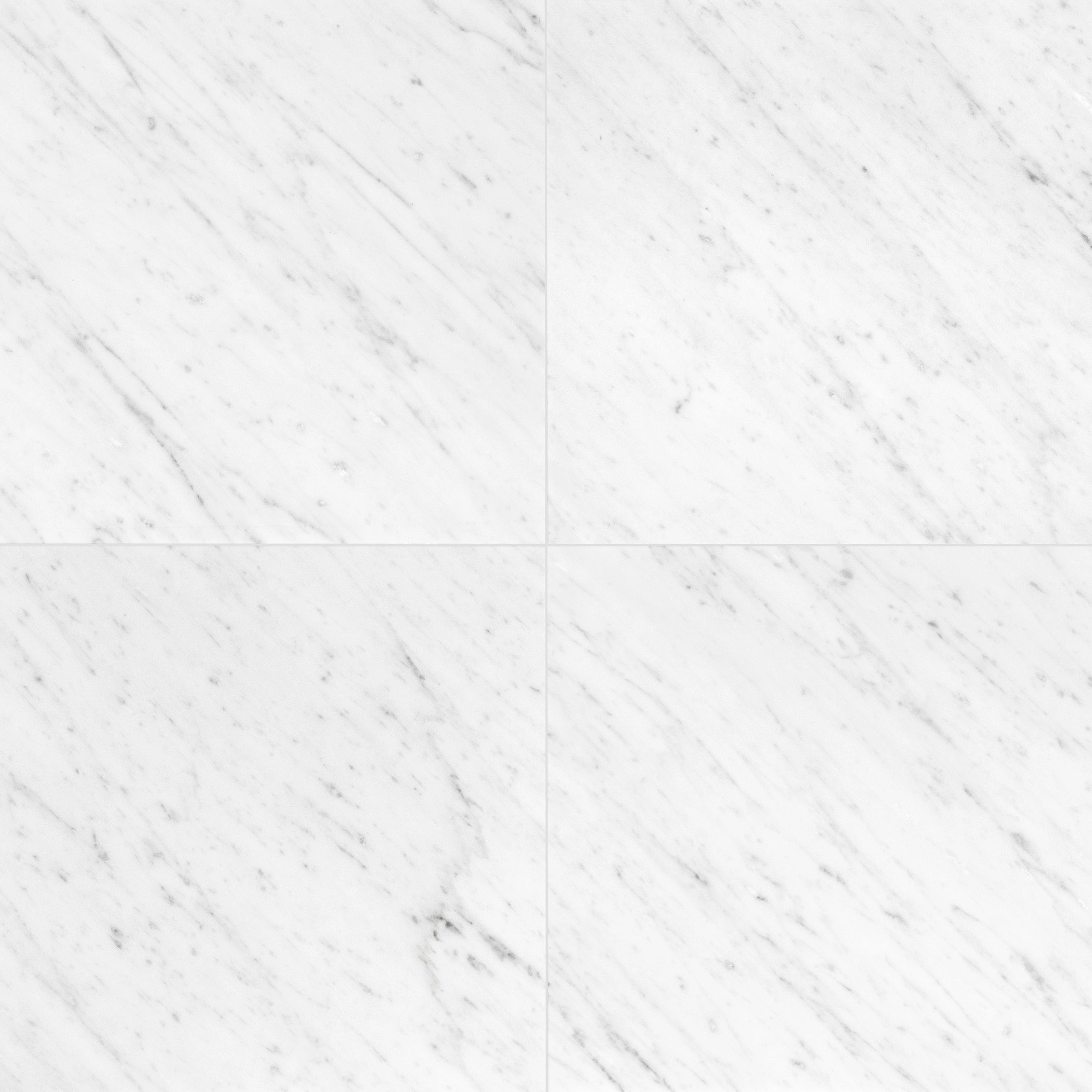 Bianco Carrara Honed Marble Tile with gray and white tones from Marble Tiles, Stone, New Arrivals, Large Format Porcelain - 12x24 collections