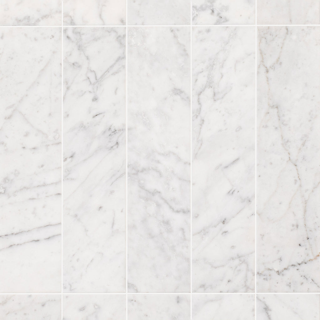 Bianco Carrara Honed Marble Tile – Reno Source