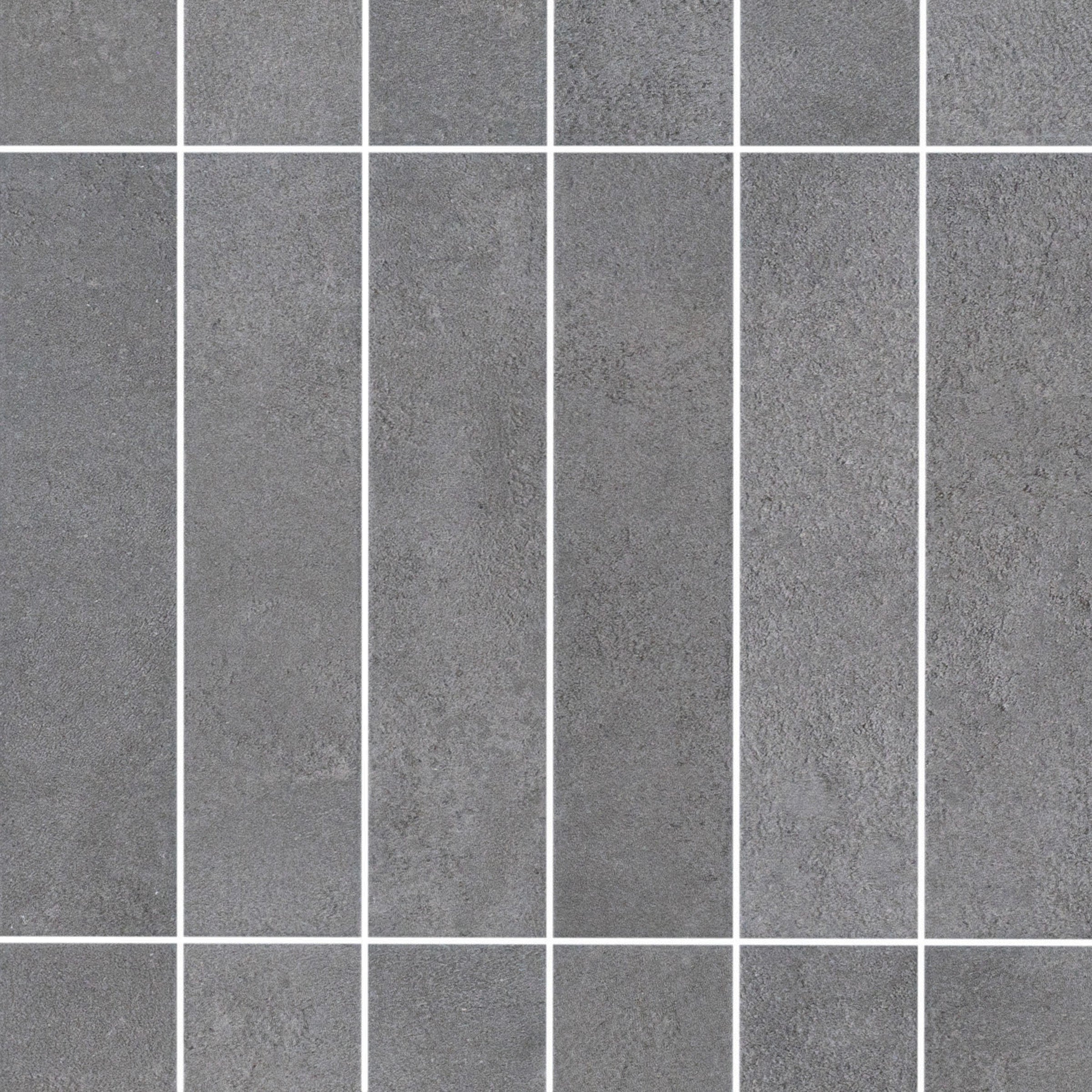 Charcoal Matte Porcelain Tile in black and gray tones with a sleek matte finish from Gaia Porcelain Tile and Small Format Tiles collections