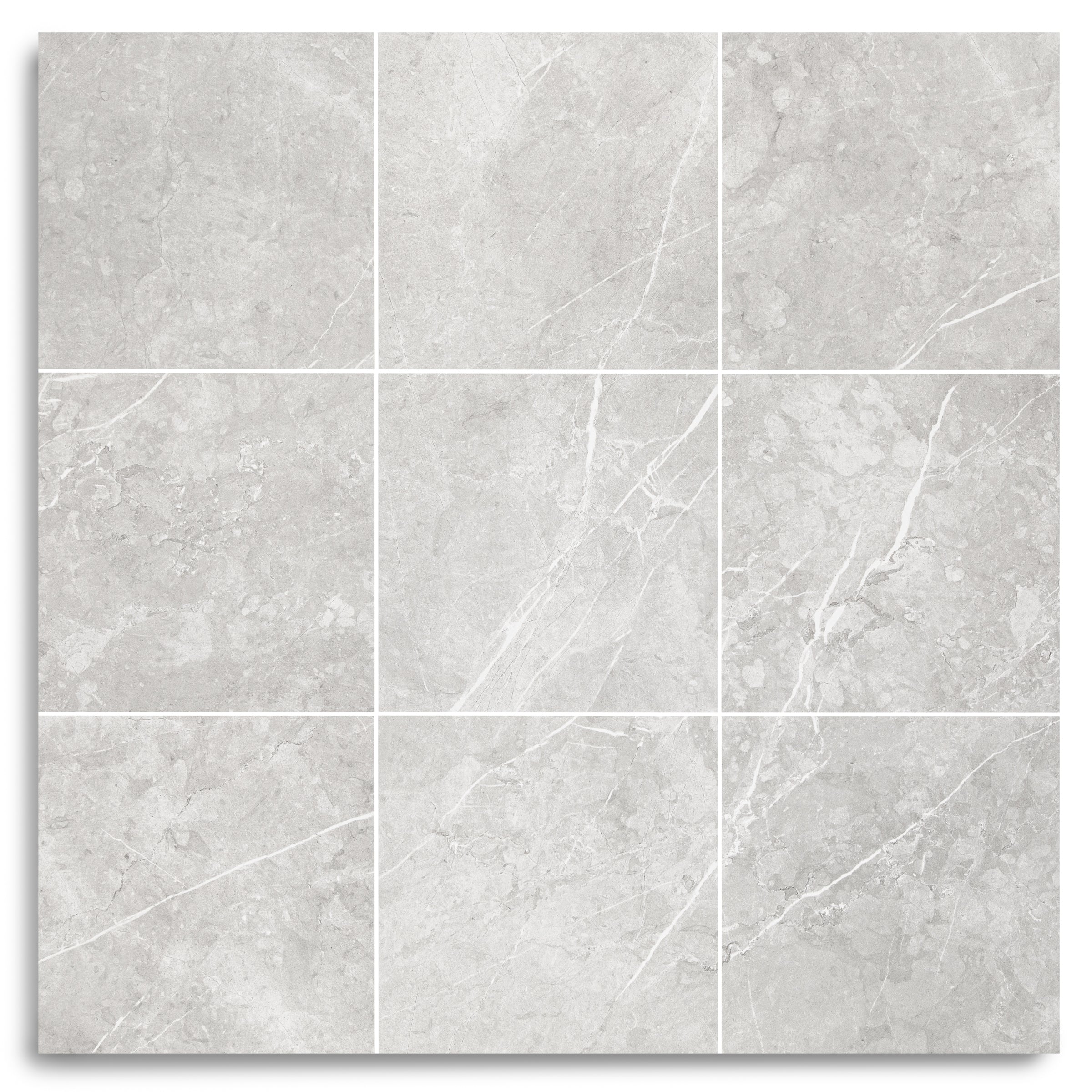 Classico Matte Marble Look Porcelain Tile in gray and silver tones from Large Format Tiles and Marble Editions Porcelain Tile collections