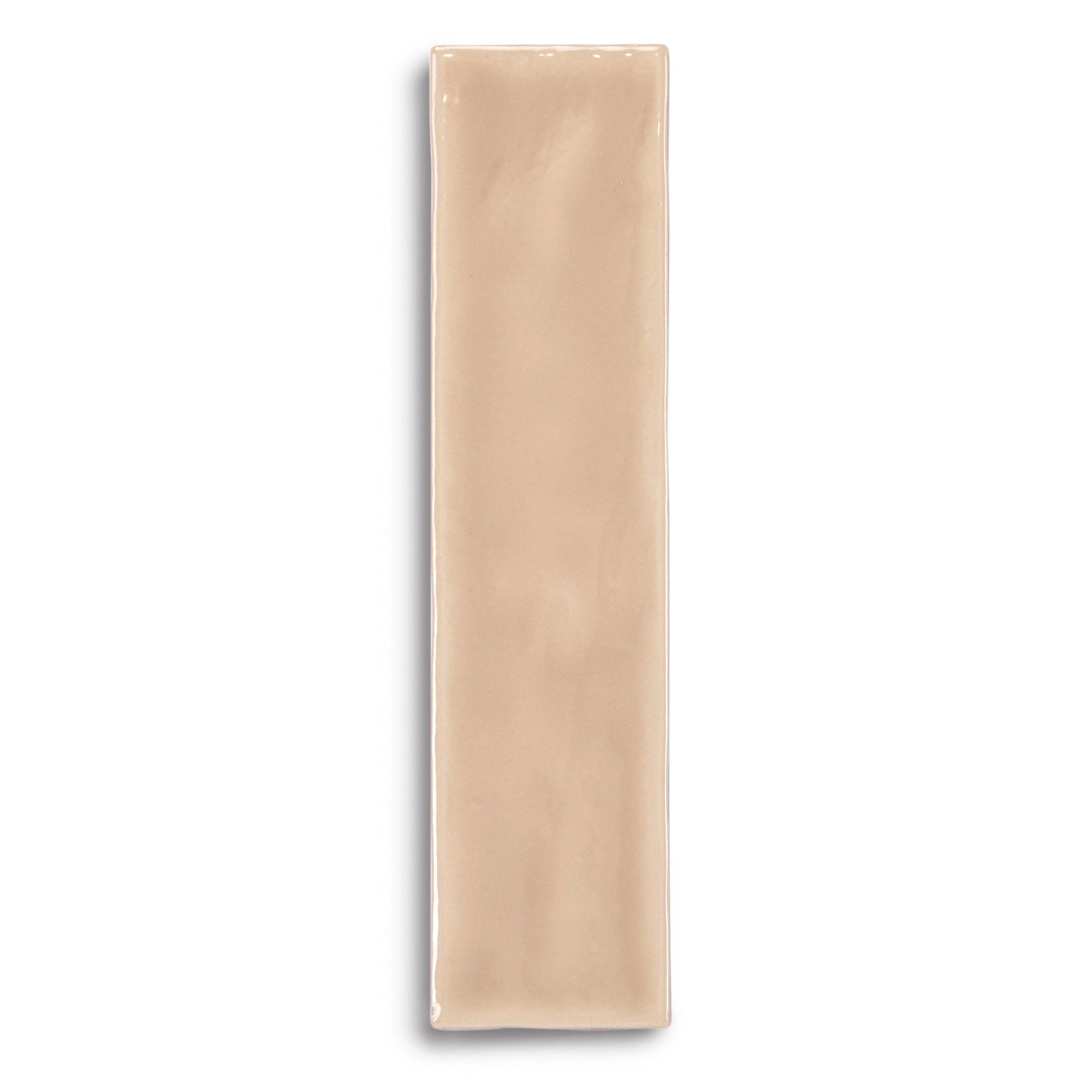 Cotto Claywork 2x8 Ceramic Tile Sample in beige from Ceramic, SAMPLES ONLY collection, trader joes style building material.