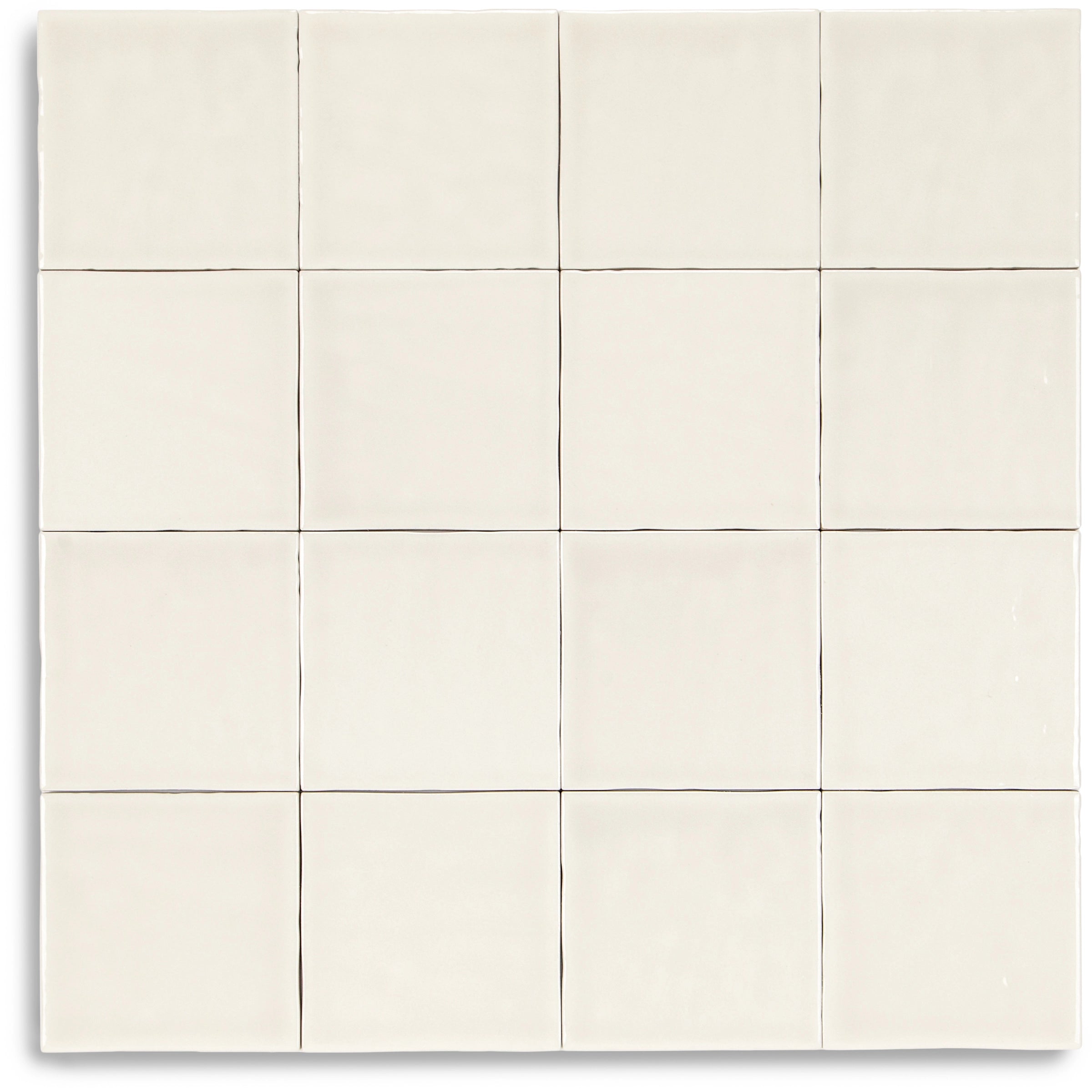 Claywork Glossy Ceramic Tile in natural beige tone showing small format ceramic tiles from Claywork Ceramic Tile Collection