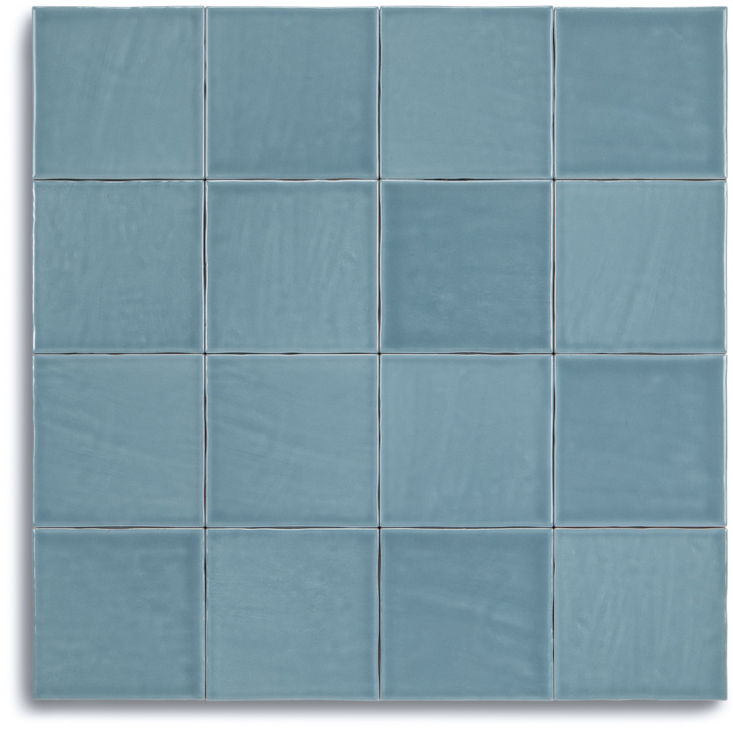 Claywork Glossy Ceramic Tile in blue glossy square wall tile design