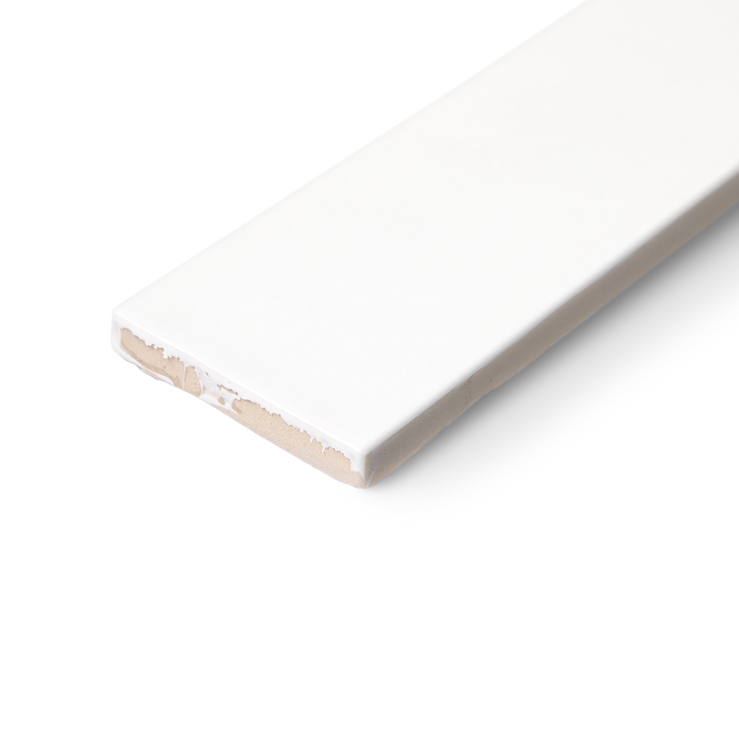 White Plume Claywork 2x8 Ceramic Tile Sample