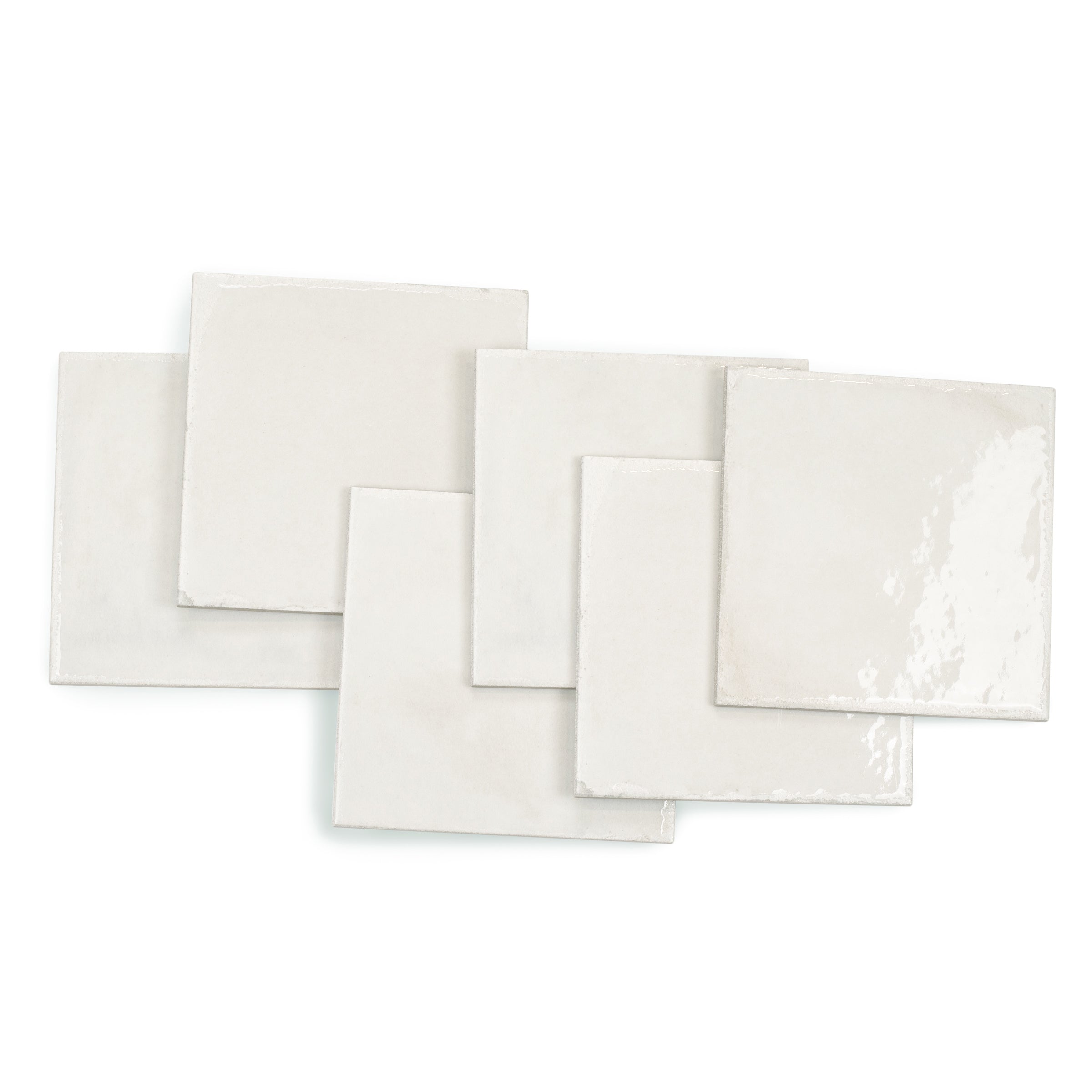 Cloud Gloss Porcelain Tile in soft white with a matte finish from Small Format Tiles and Artifacts Porcelain Tile collections