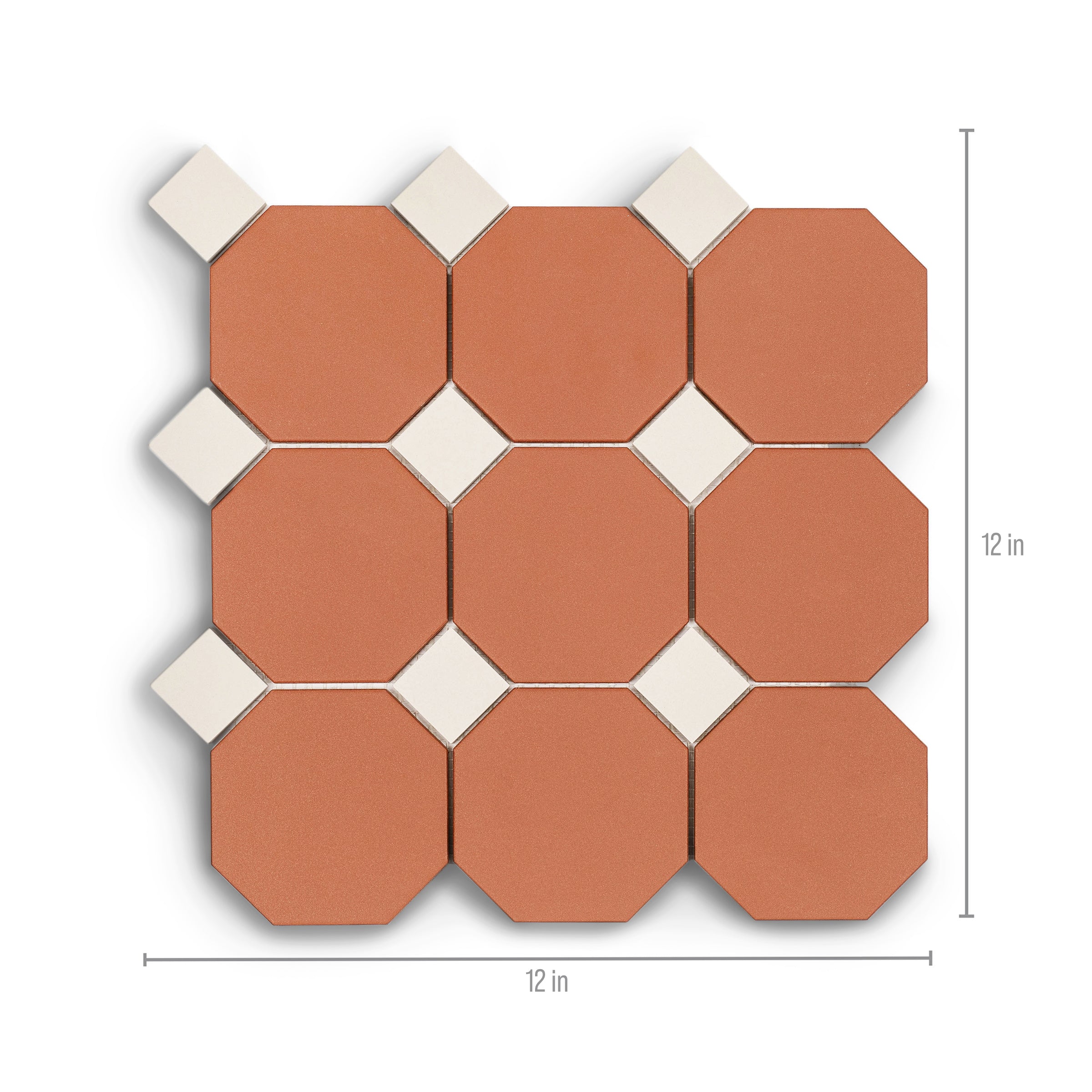 Cotto & Cream Forma Octagon Porcelain Mosaic