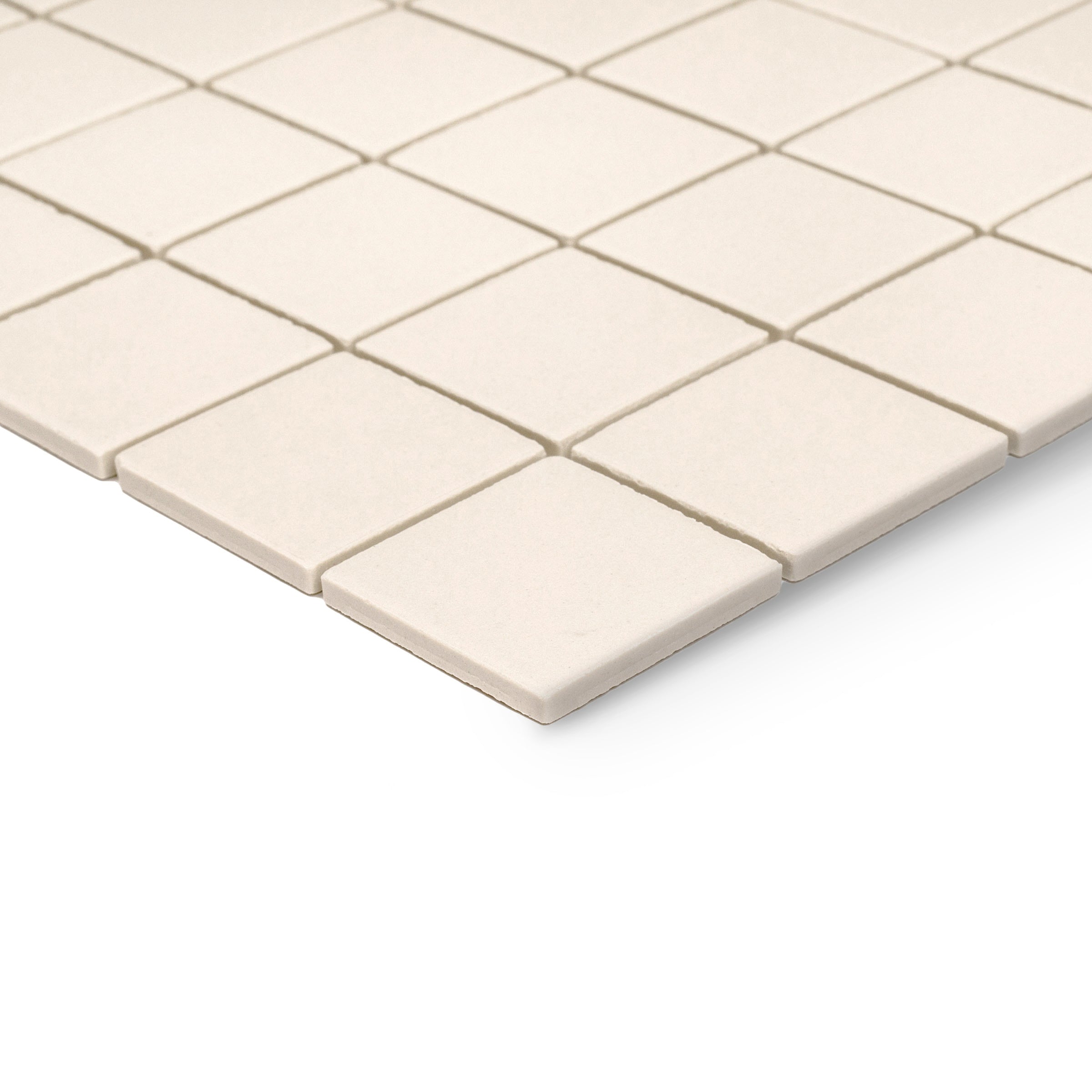 Cream 2x2 Forma Porcelain Mosaic