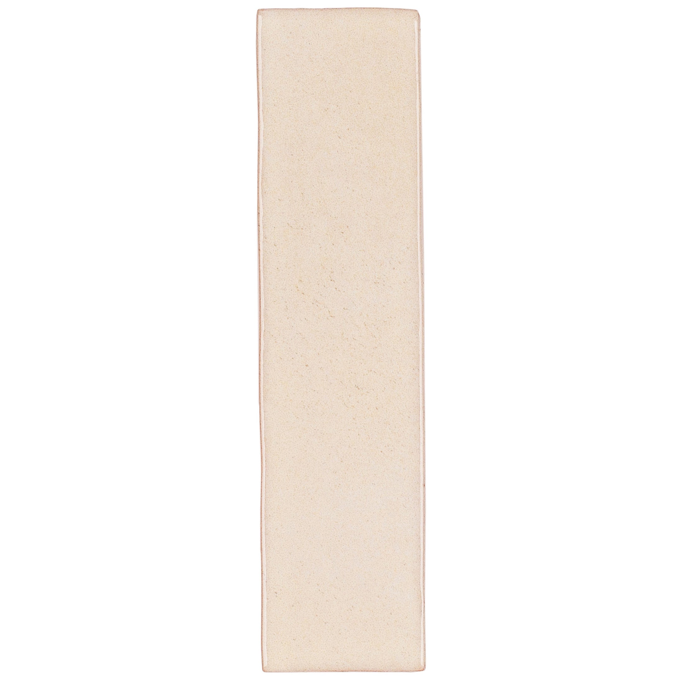Bone 2x8 Glossy Ceramic Tile Sample in beige from Ceramic collection, globally sourced for your imagination