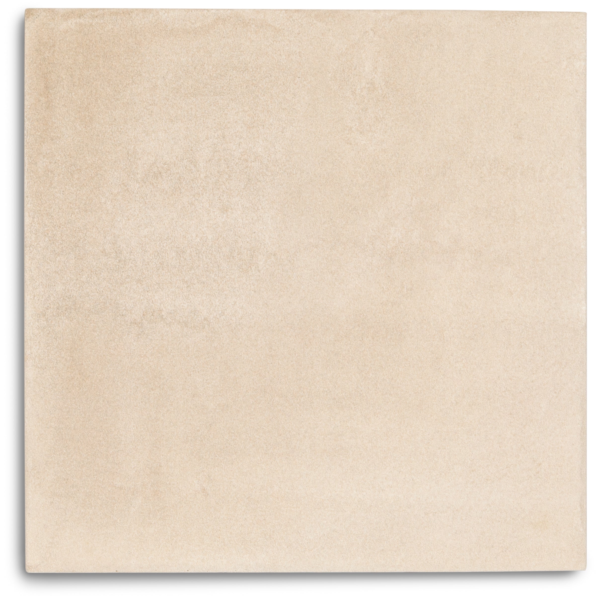 Single large-format ceramic tile in a soft, warm beige with a subtle matte texture and natural tonal depth