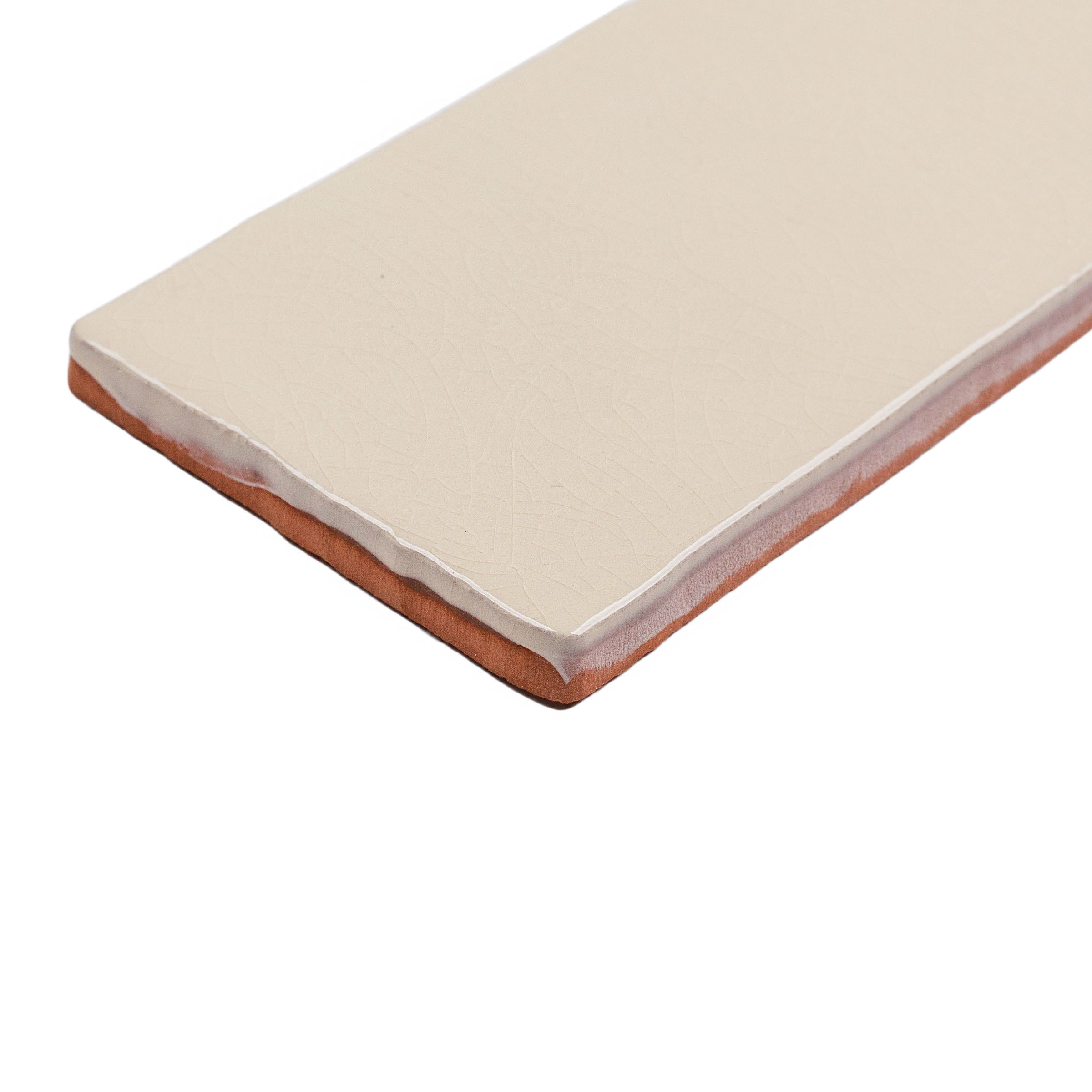 Dark White 3x12 Glossy Ceramic Tile Sample showcasing smooth glossy surface, perfect for Ceramic collection designs.