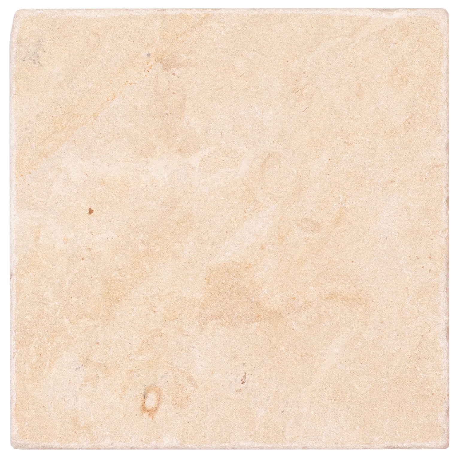 Desert Tea 4x4 Tumbled Stone Sample showcasing natural beige tones from SAMPLES ONLY collection, globally sourced for your imagination.