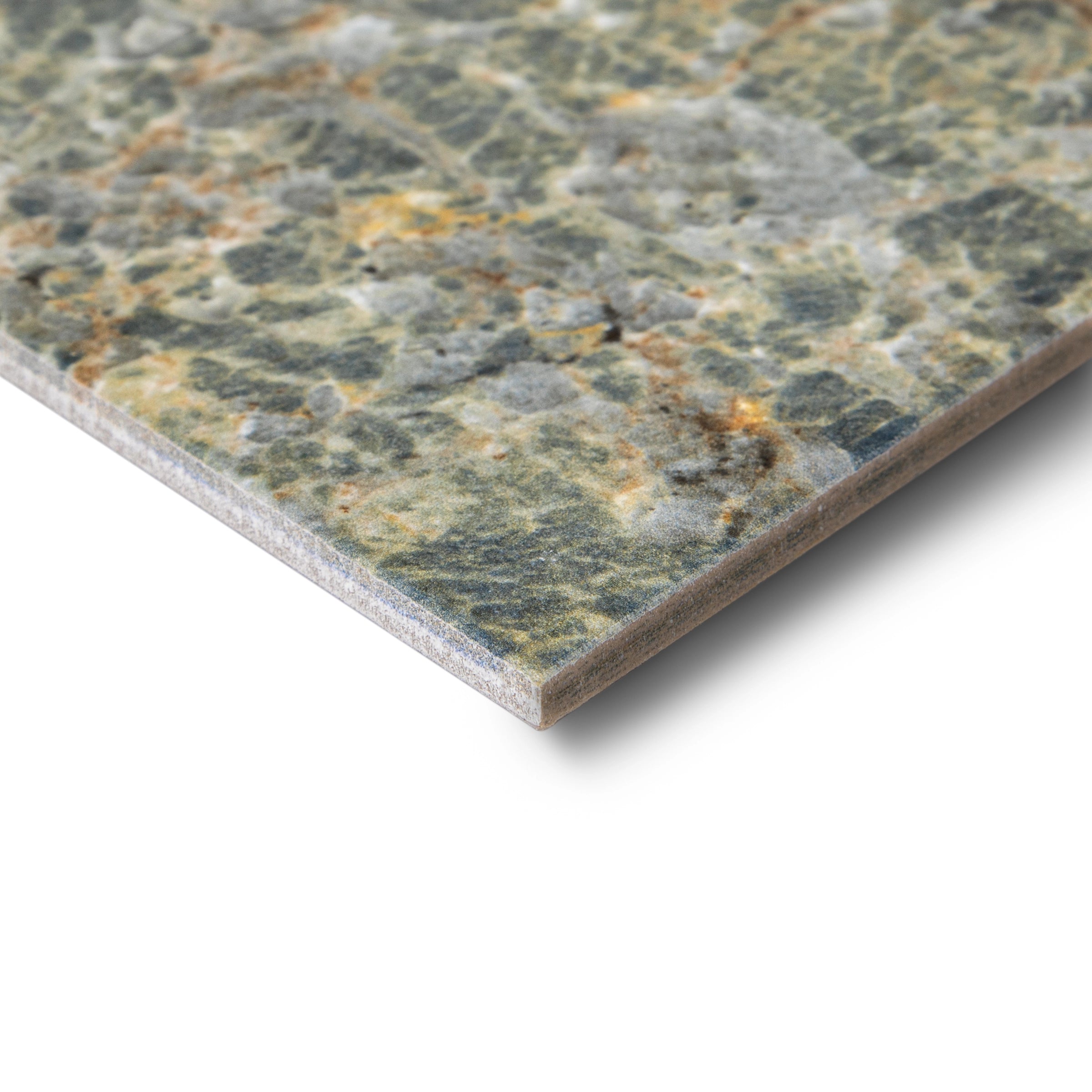 Villa Amazzonite Matte Marble Look Porcelain Tile Sample in Porcelain collection, SAMPLES ONLY, globally sourced for your imagination.