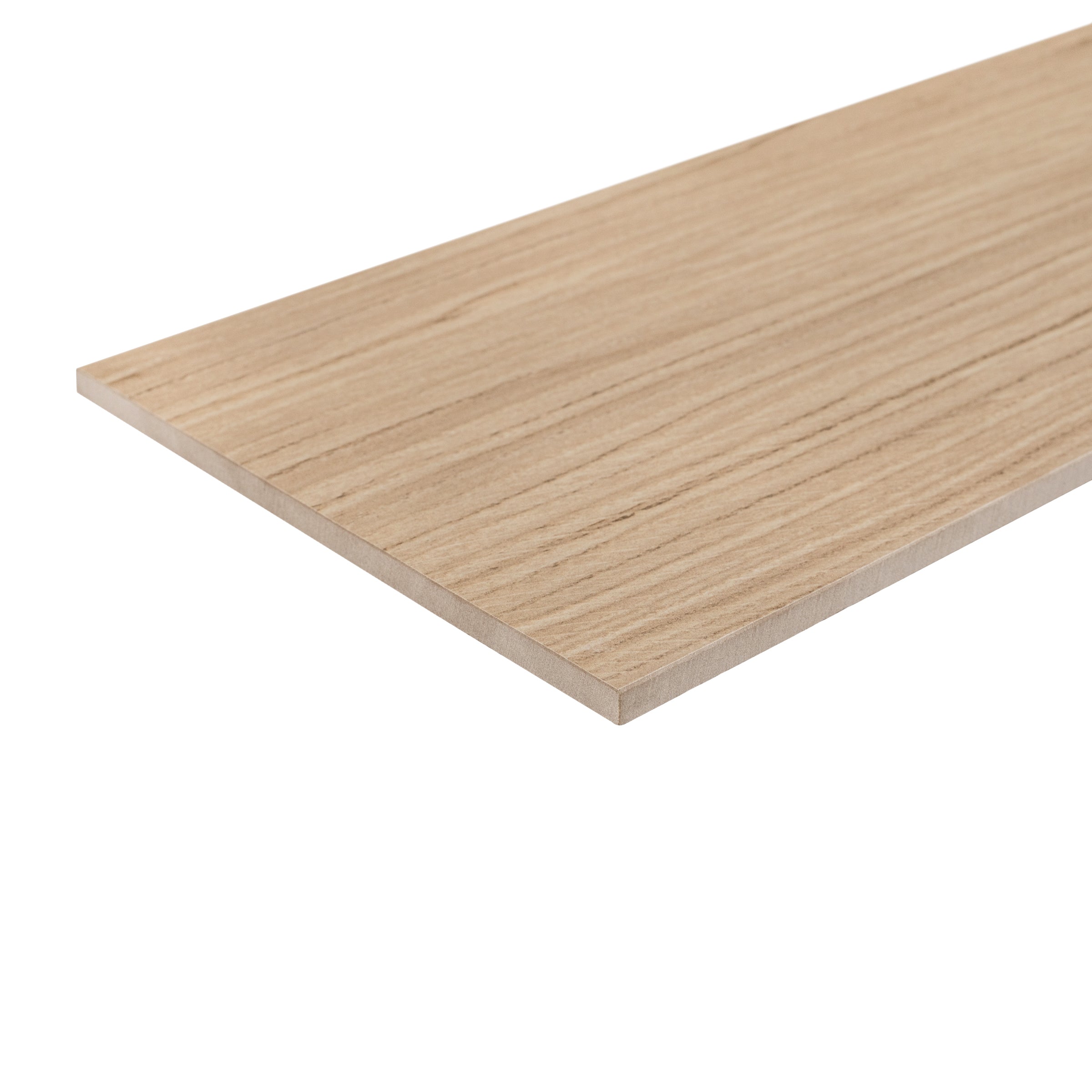 Ecru Wood Look Porcelain Tile Sample showing smooth wood grain texture from Porcelain SAMPLES ONLY collection