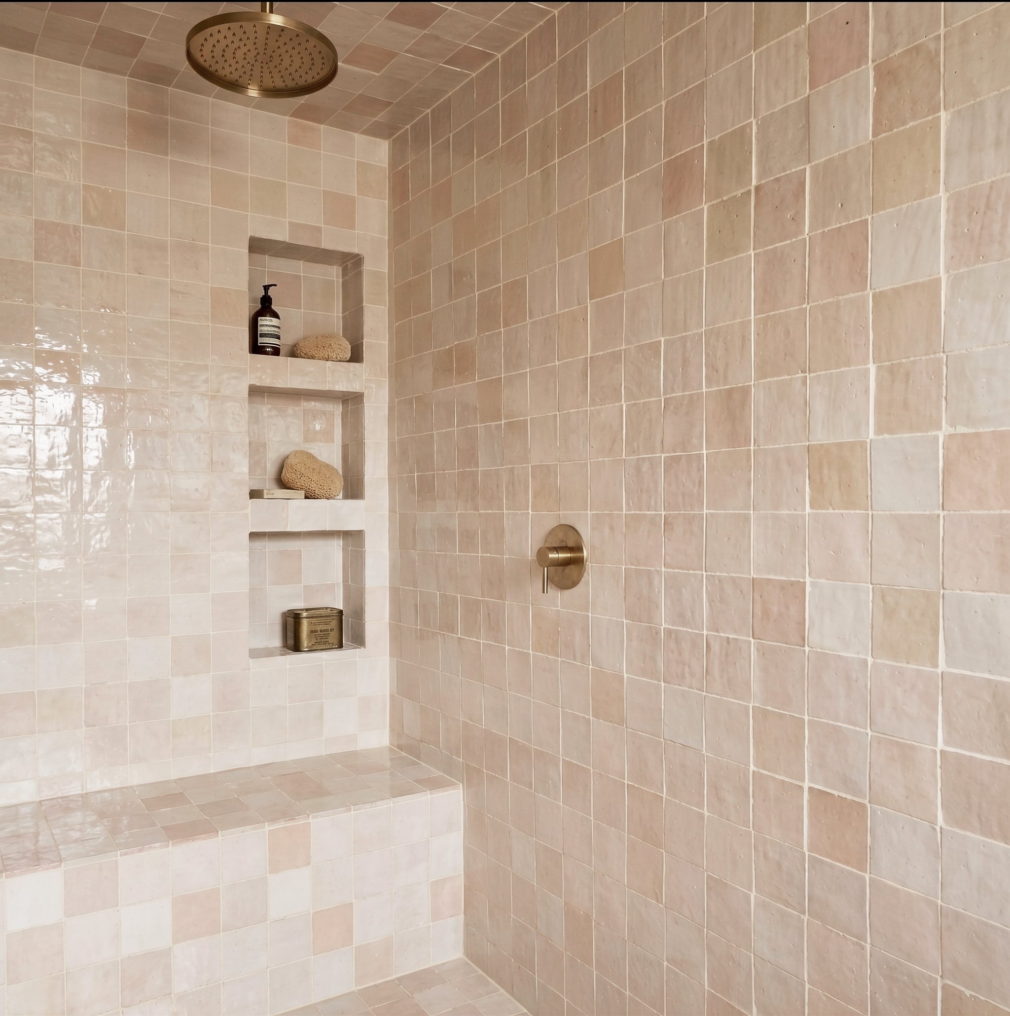 Ecru Glazed Zellige Tile